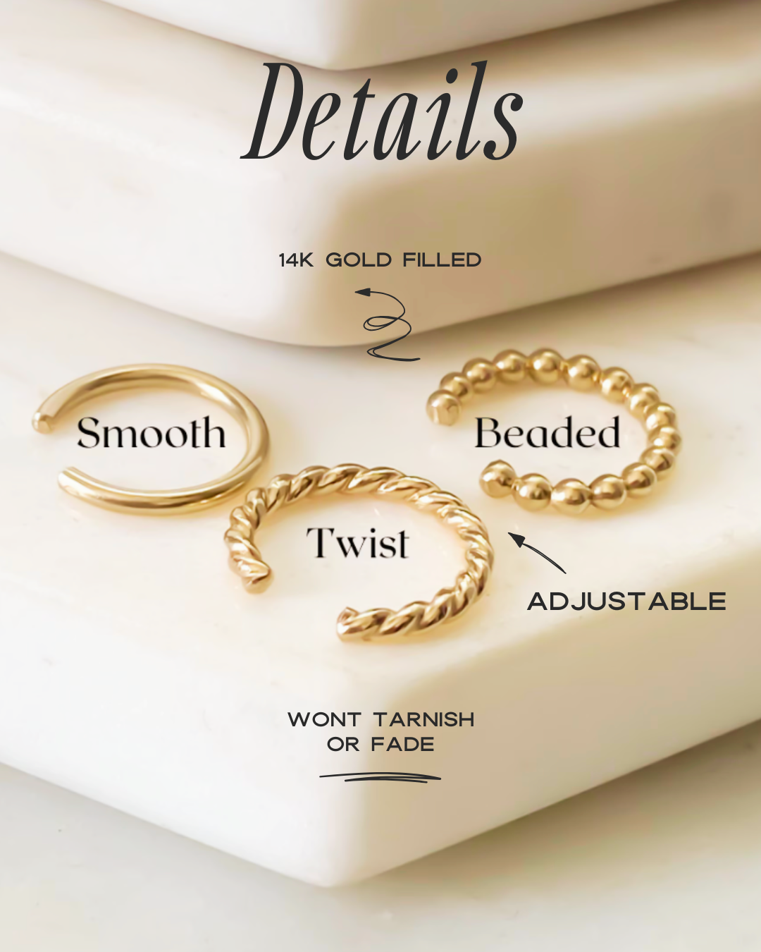 Triple Ear Cuff Set