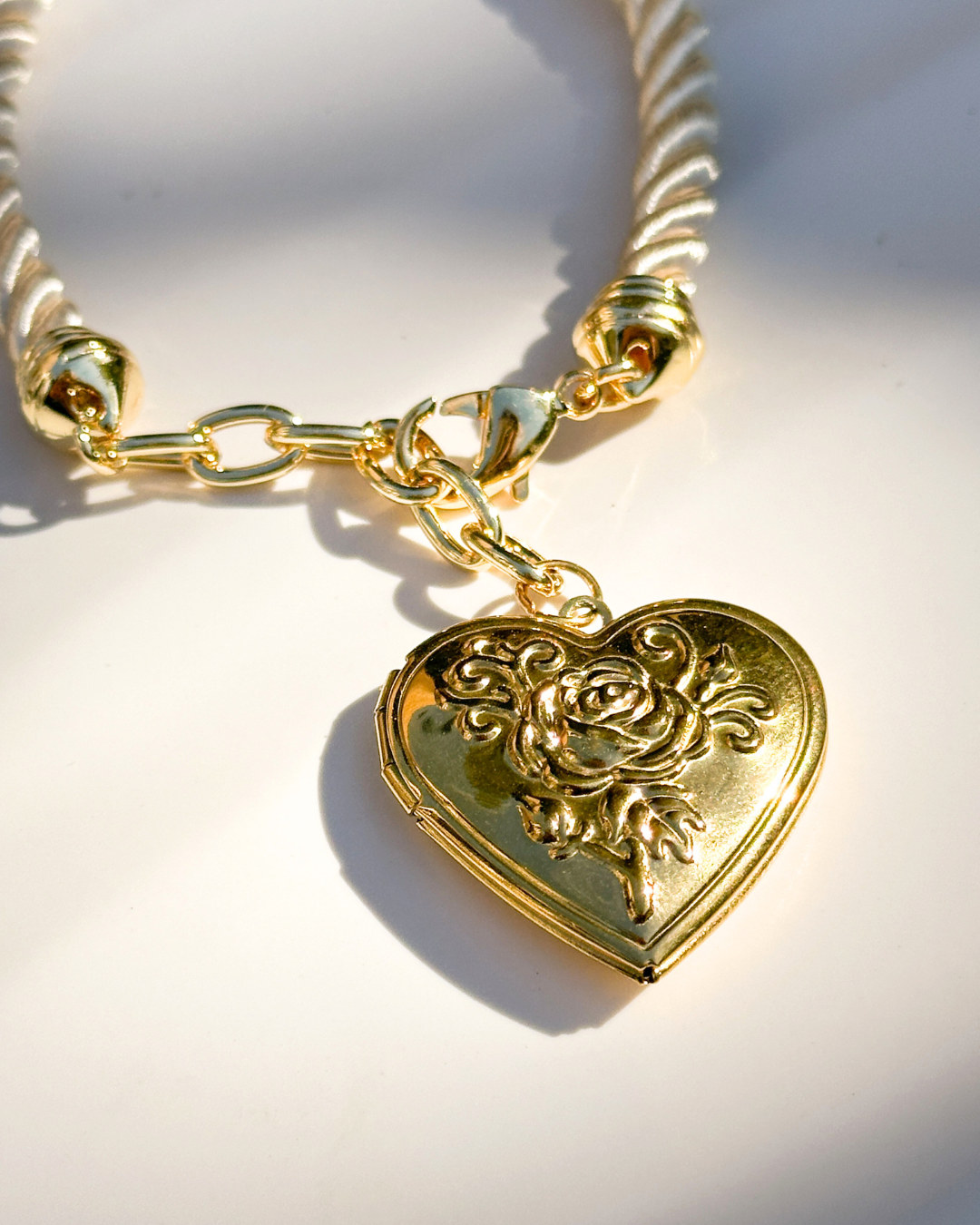 Heart Locket Bag Charm