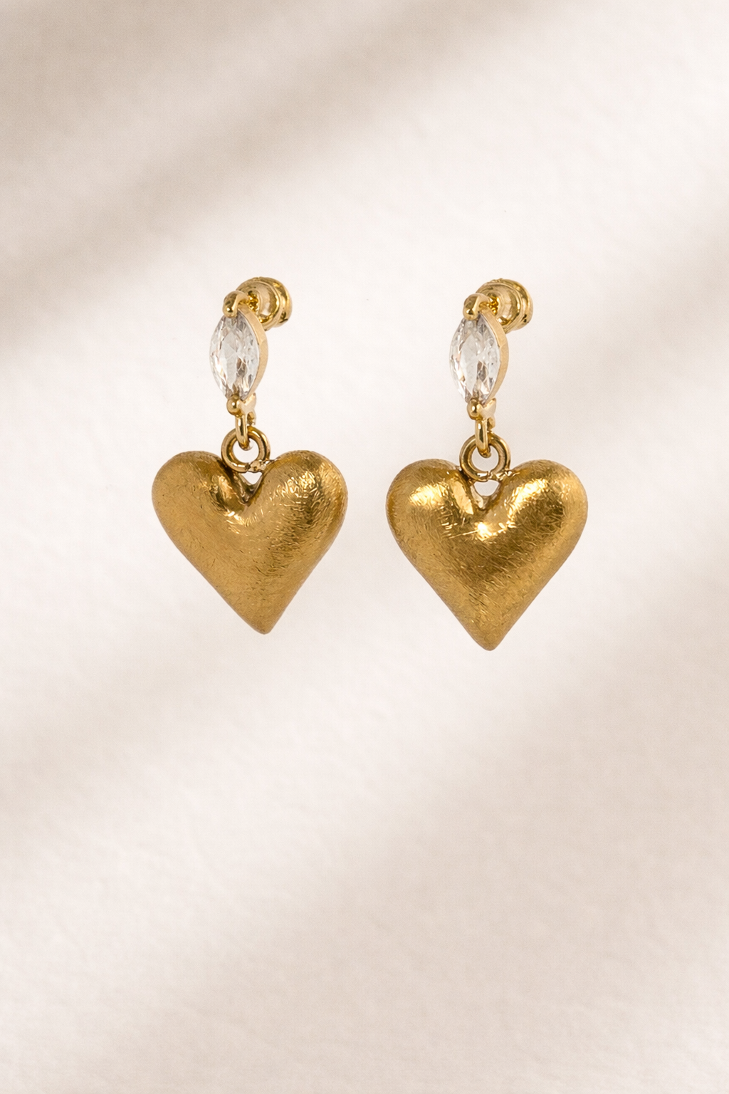 Vintage Muse Heart Earrings
