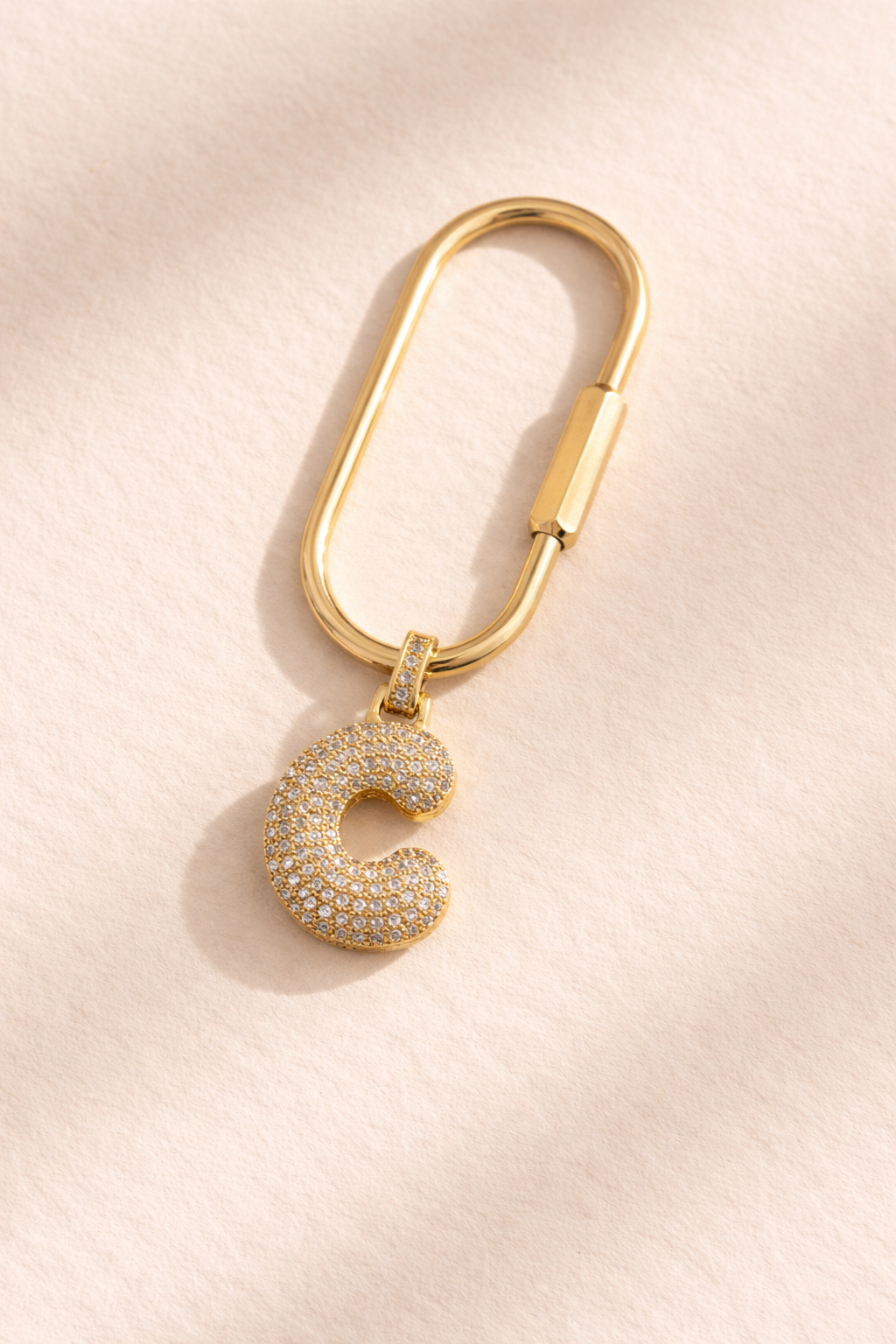 Monogram Pave´ Letter Bag Charm