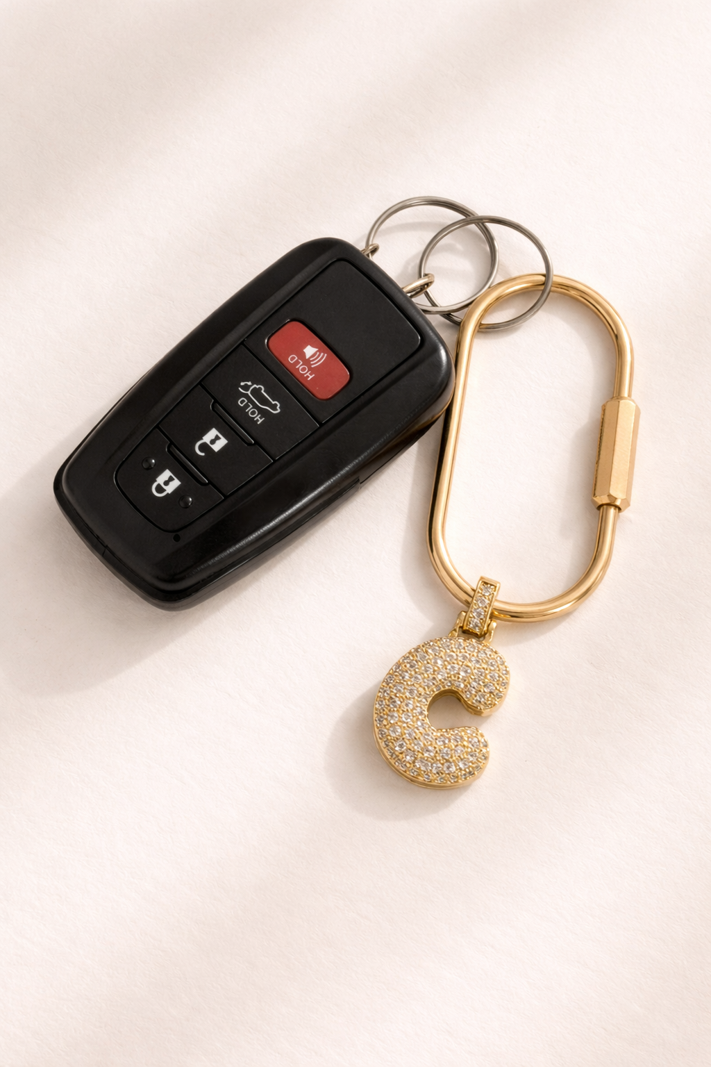 Monogram Pave´ Letter Bag Charm