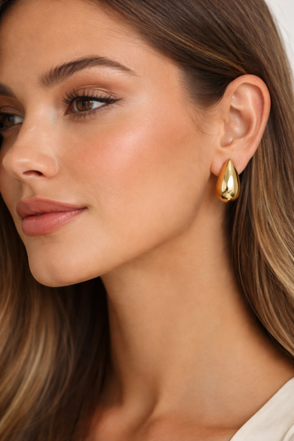 Teardrop Dome Earrings