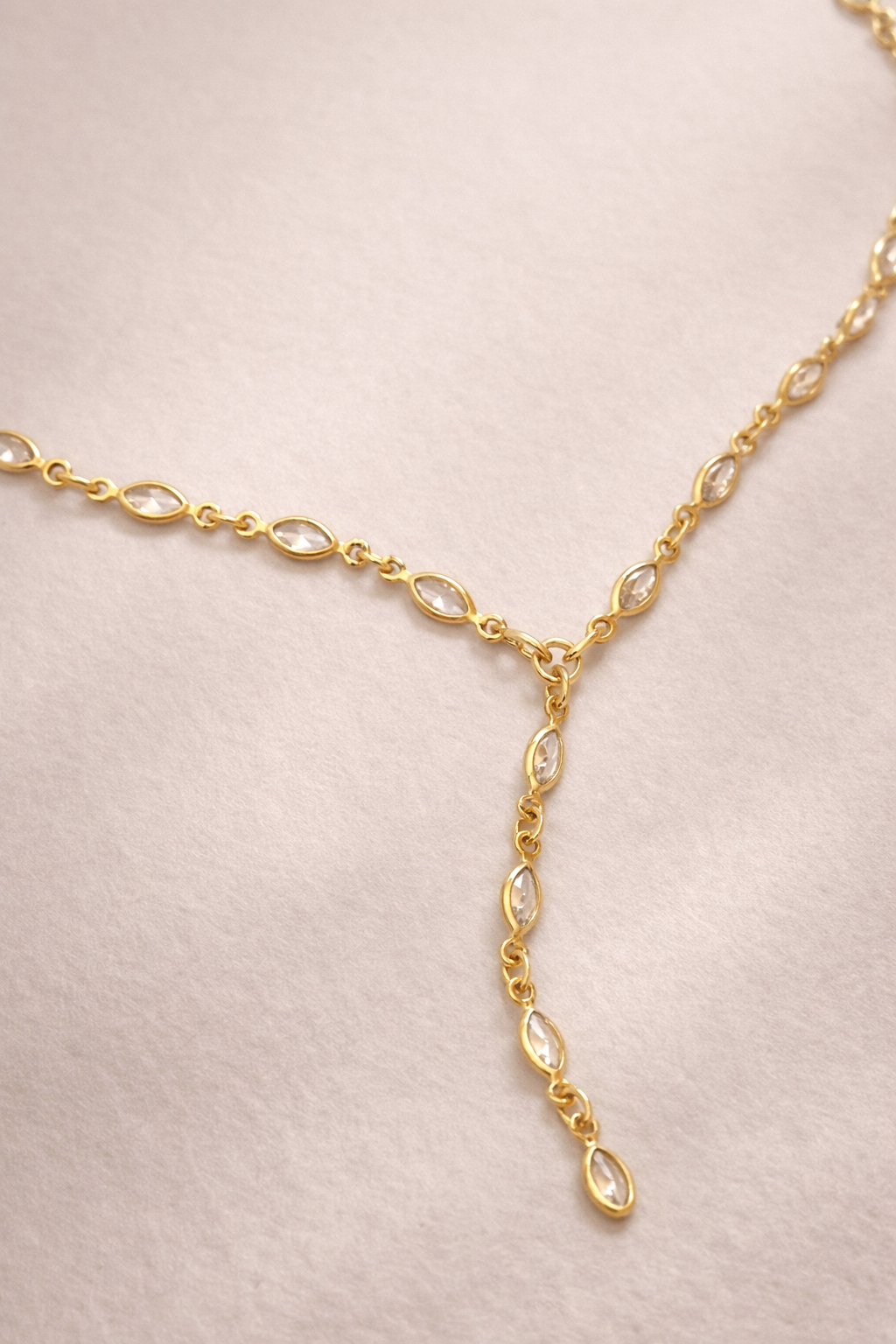 Marquise Lariat Necklace
