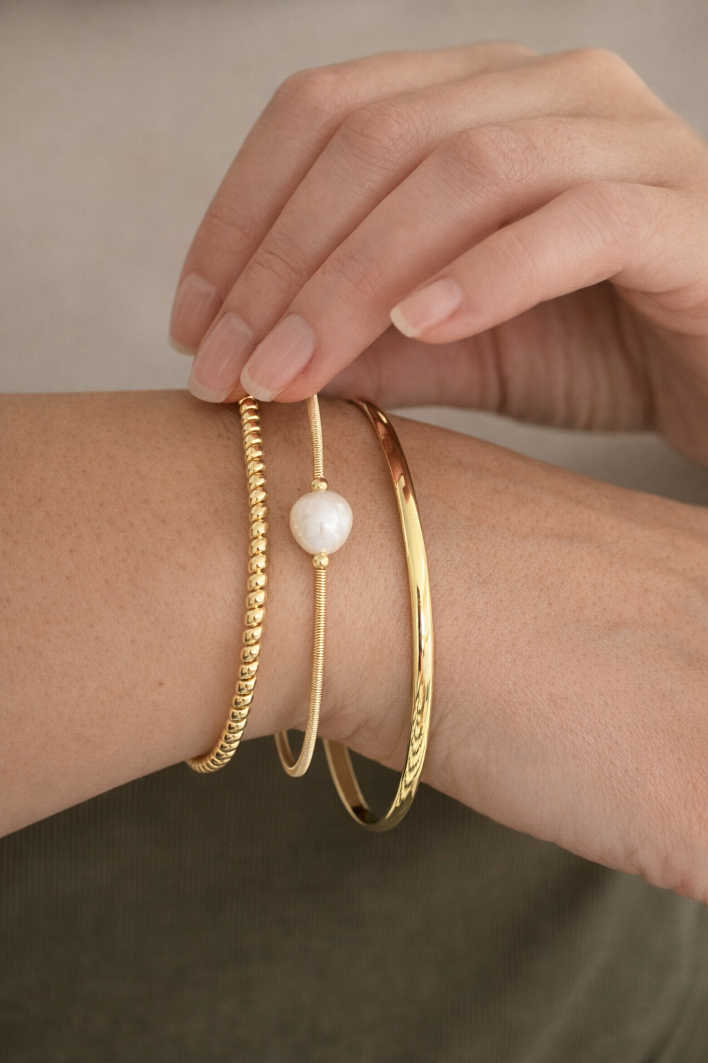 Pearl Cuff Bangle