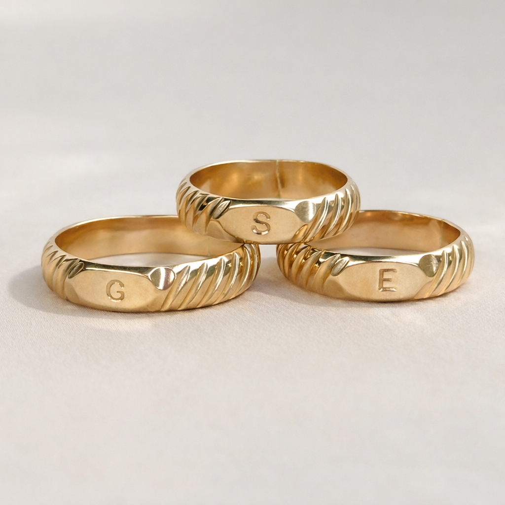 Initial Signet Ring GF – Rune and Light