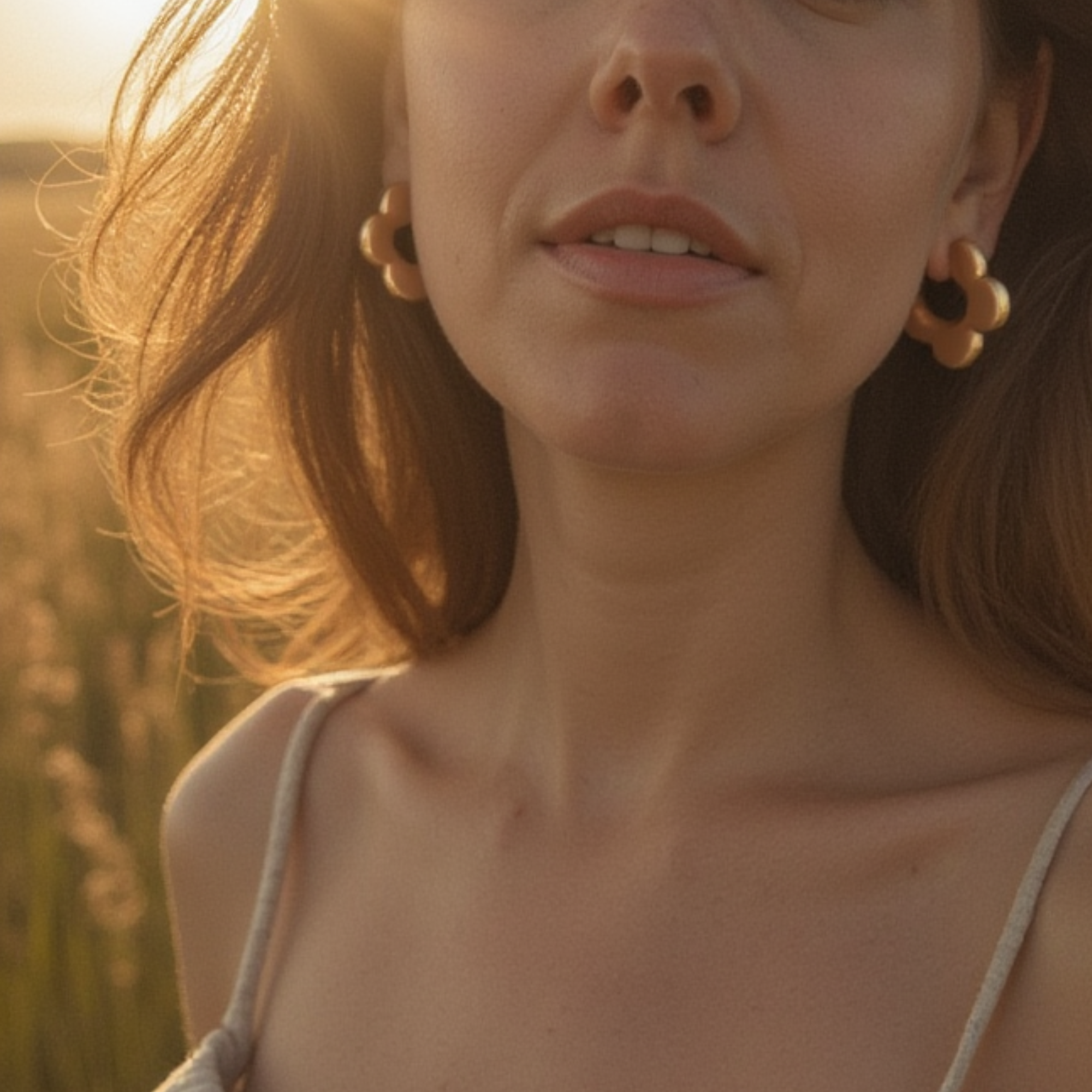 Daisy Hoop Earrings