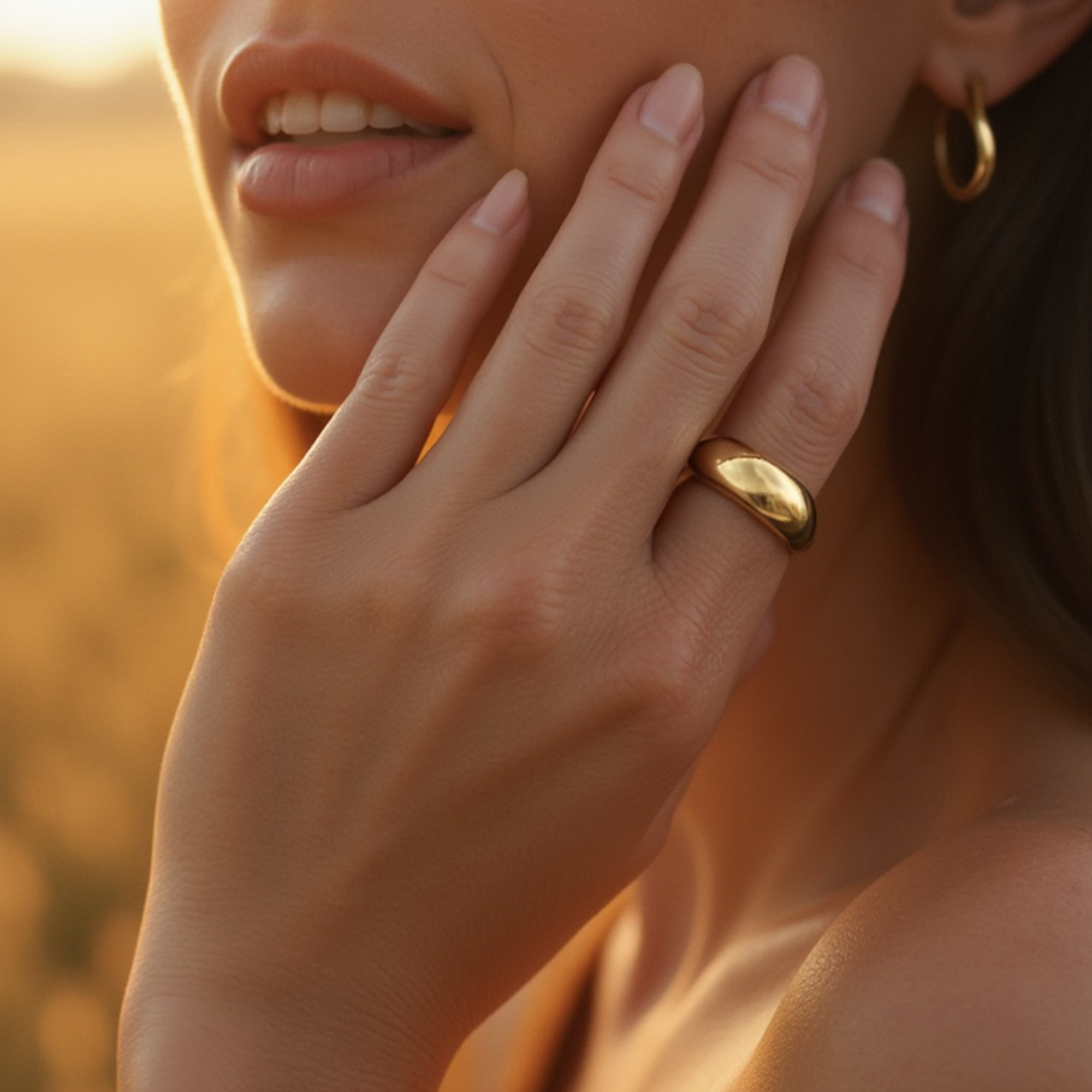 Gold Dome Ring