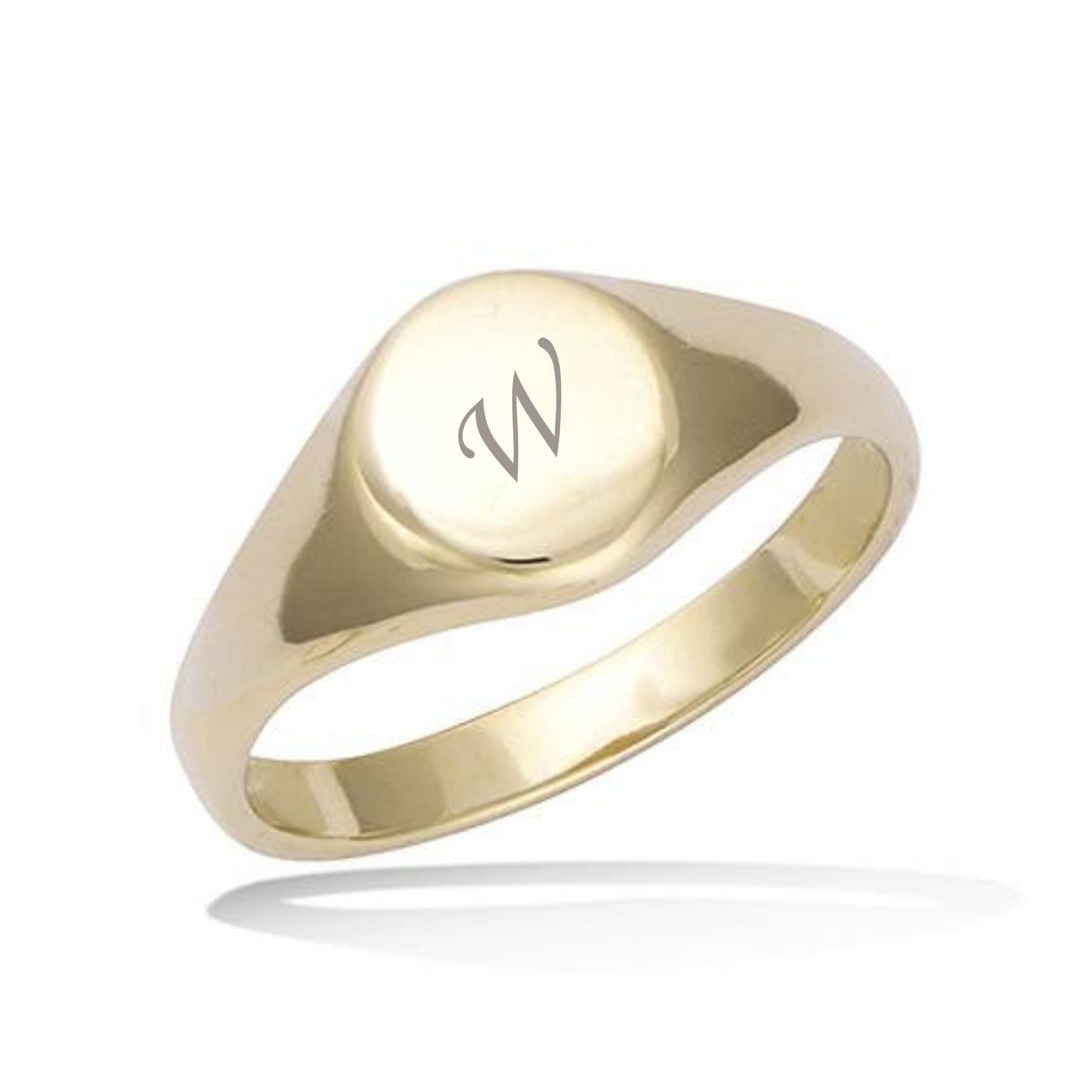 Elegant Initial Signet Ring