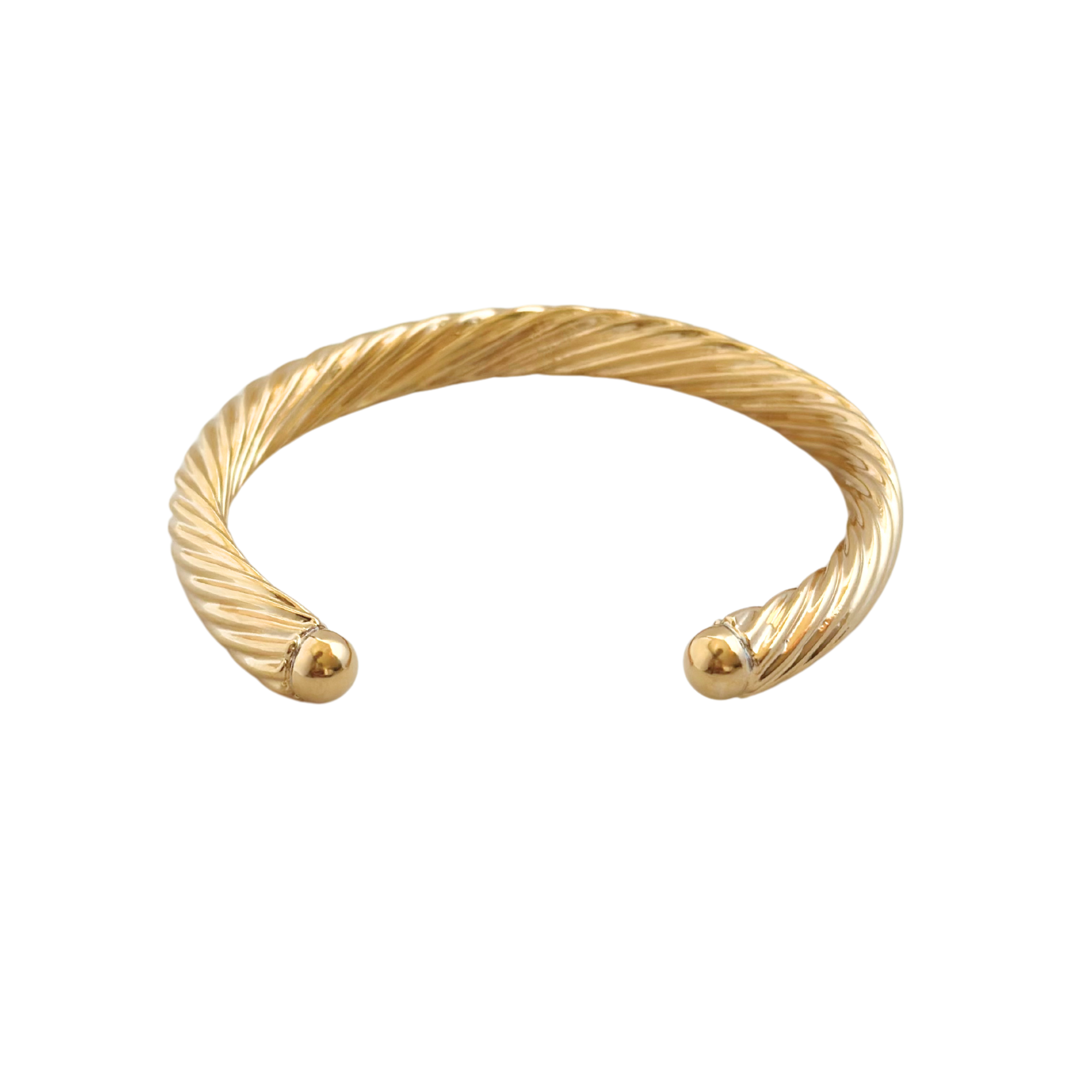 Bold Twist Cuff Bracelet