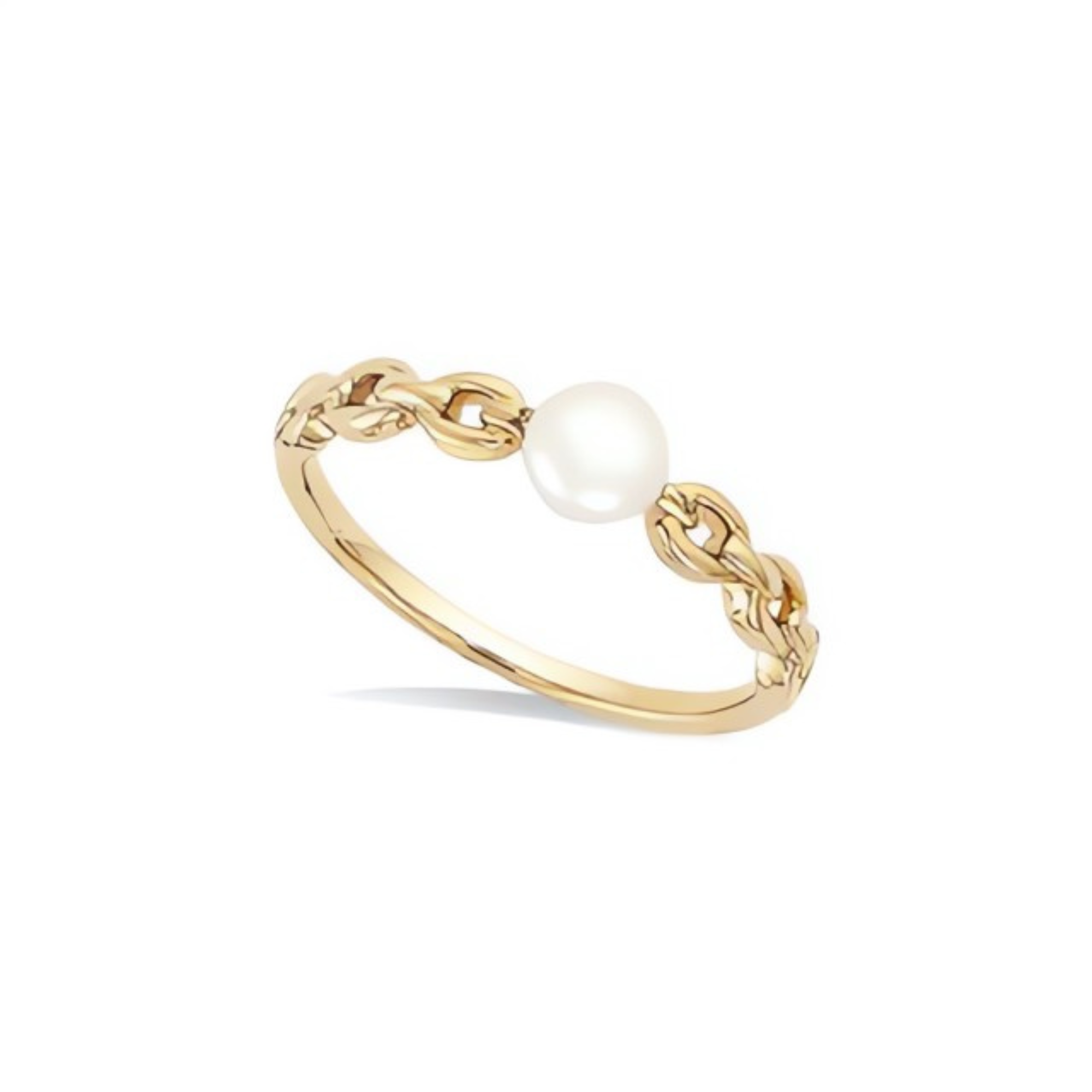 Chain Pearl Ring