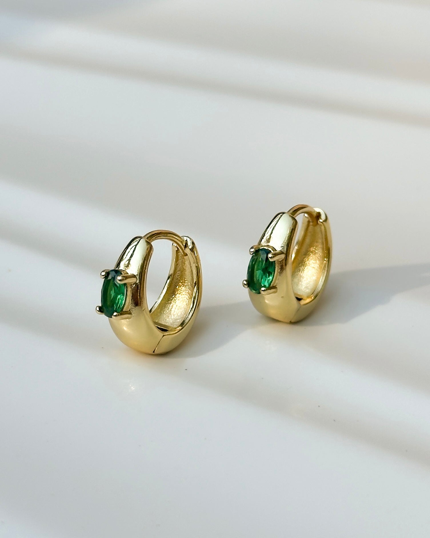 Envy Emerald Hoops