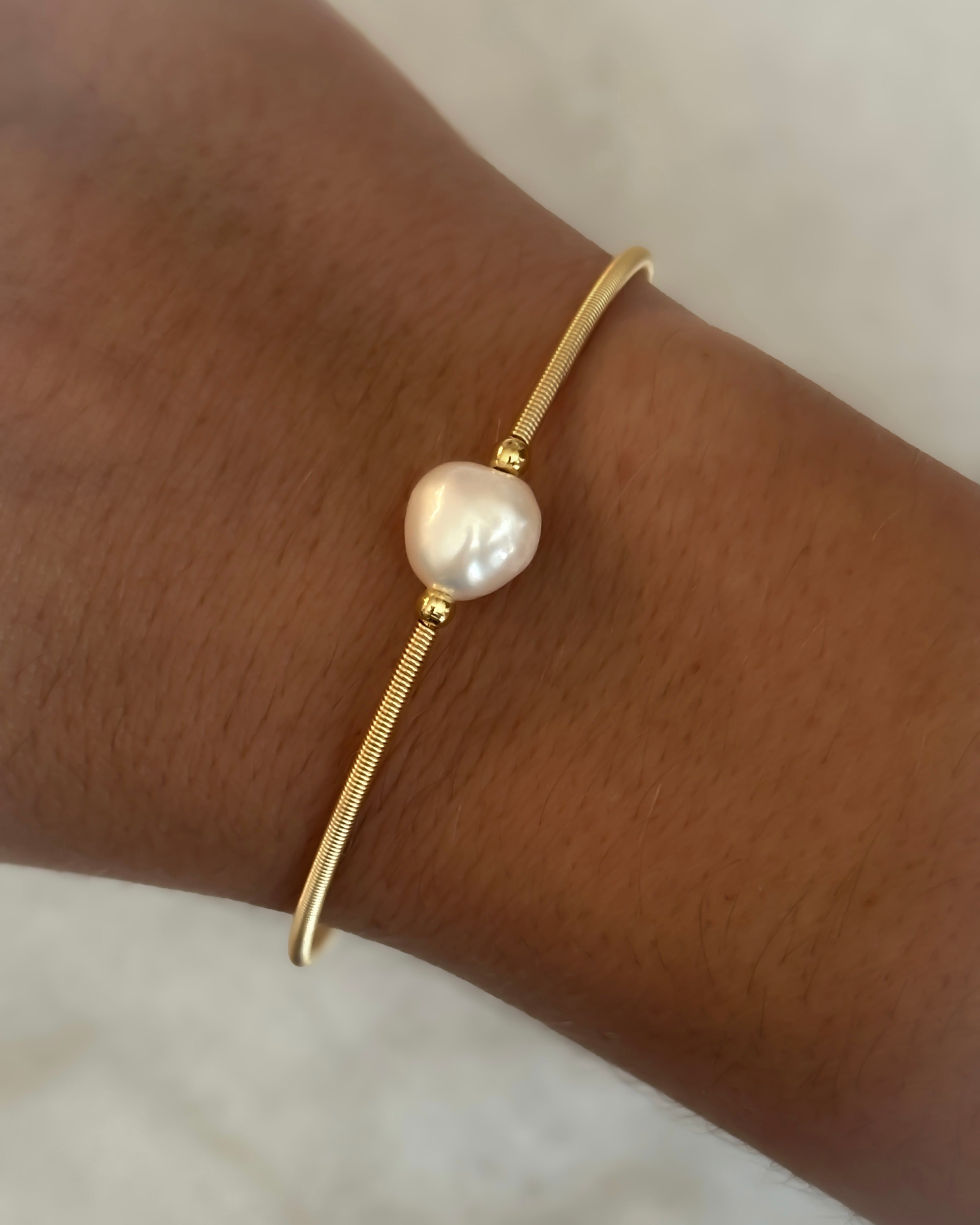 Pearl Cuff Bangle
