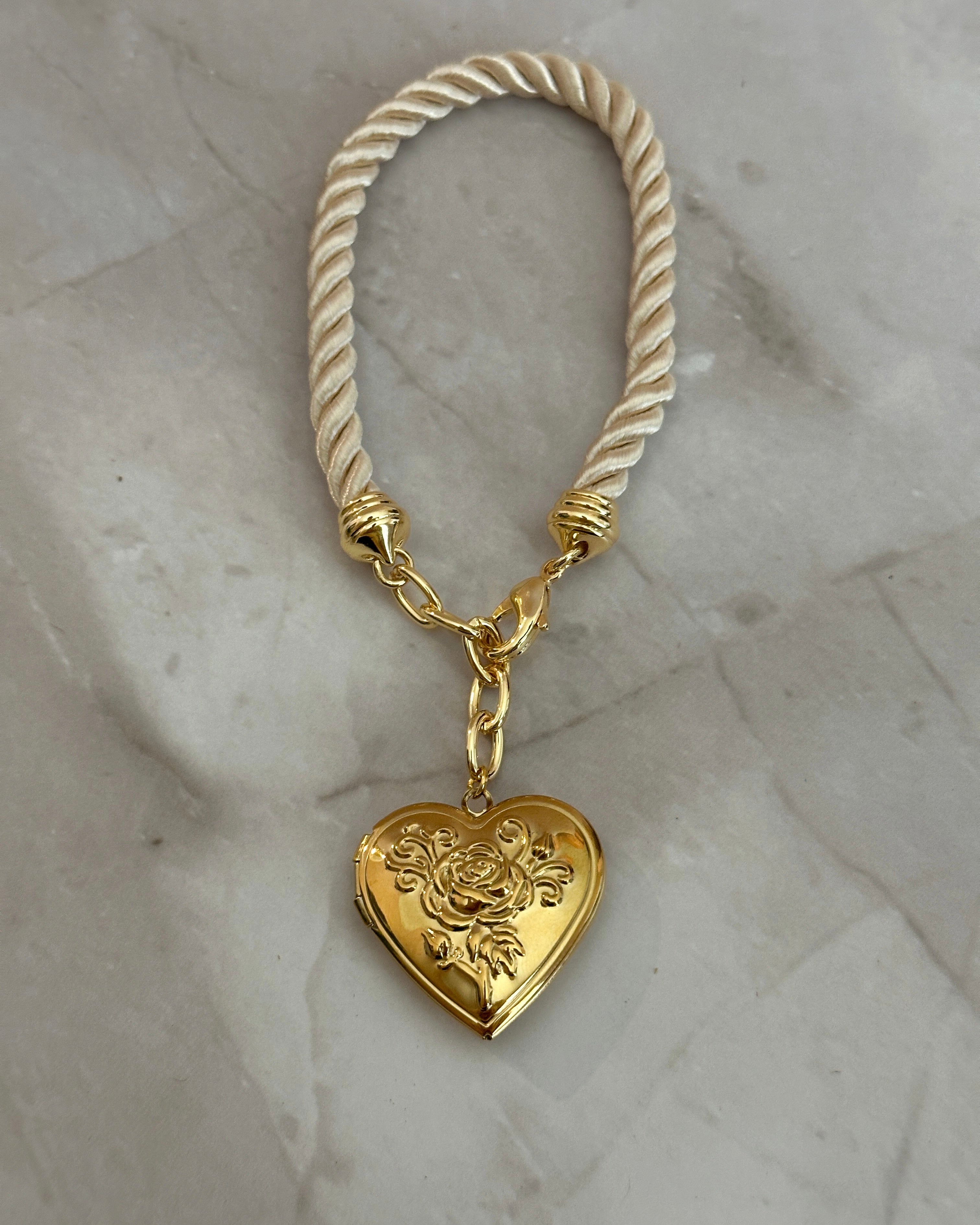 Heart Locket Bag Charm