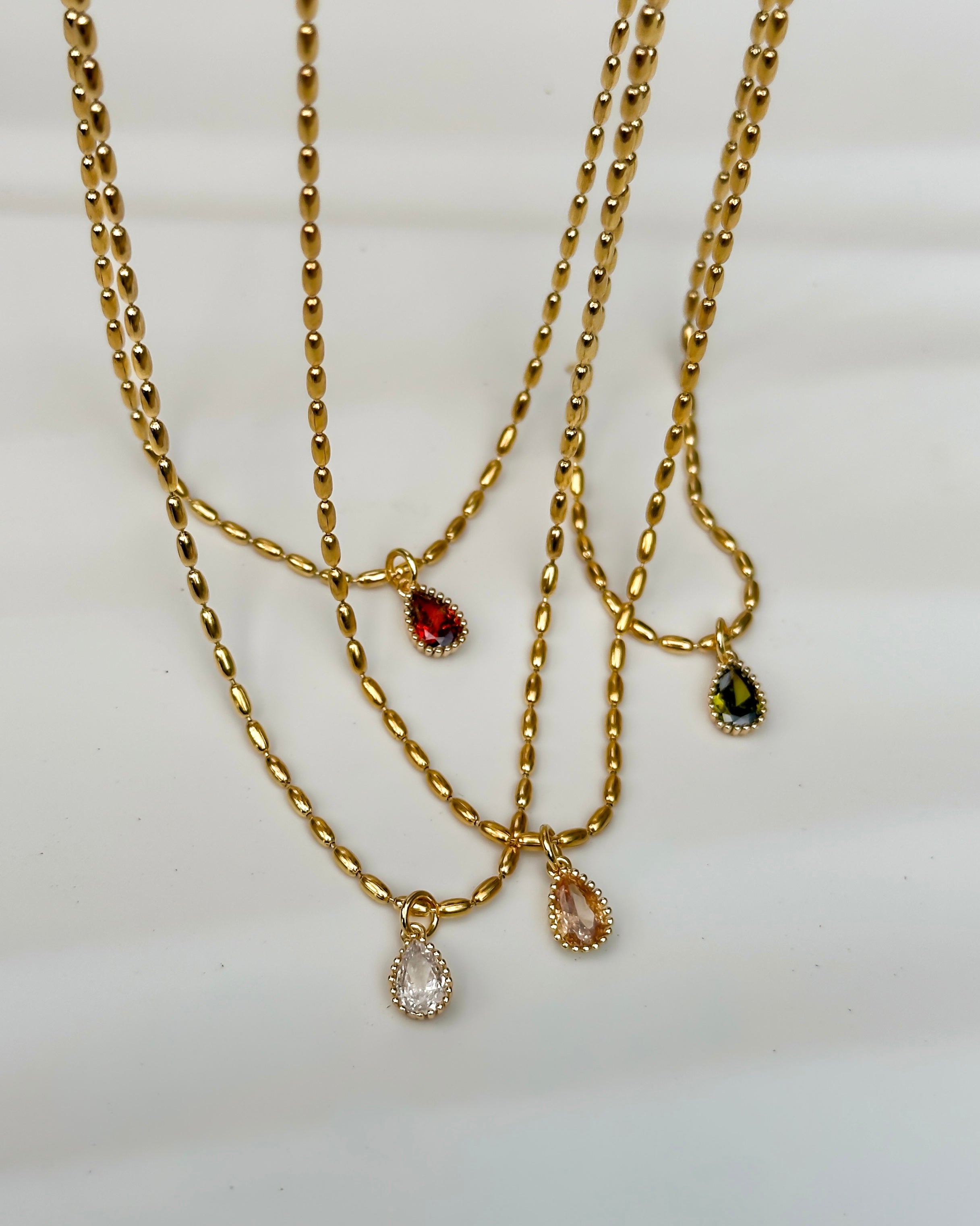 Beaded Birthstone Necklace