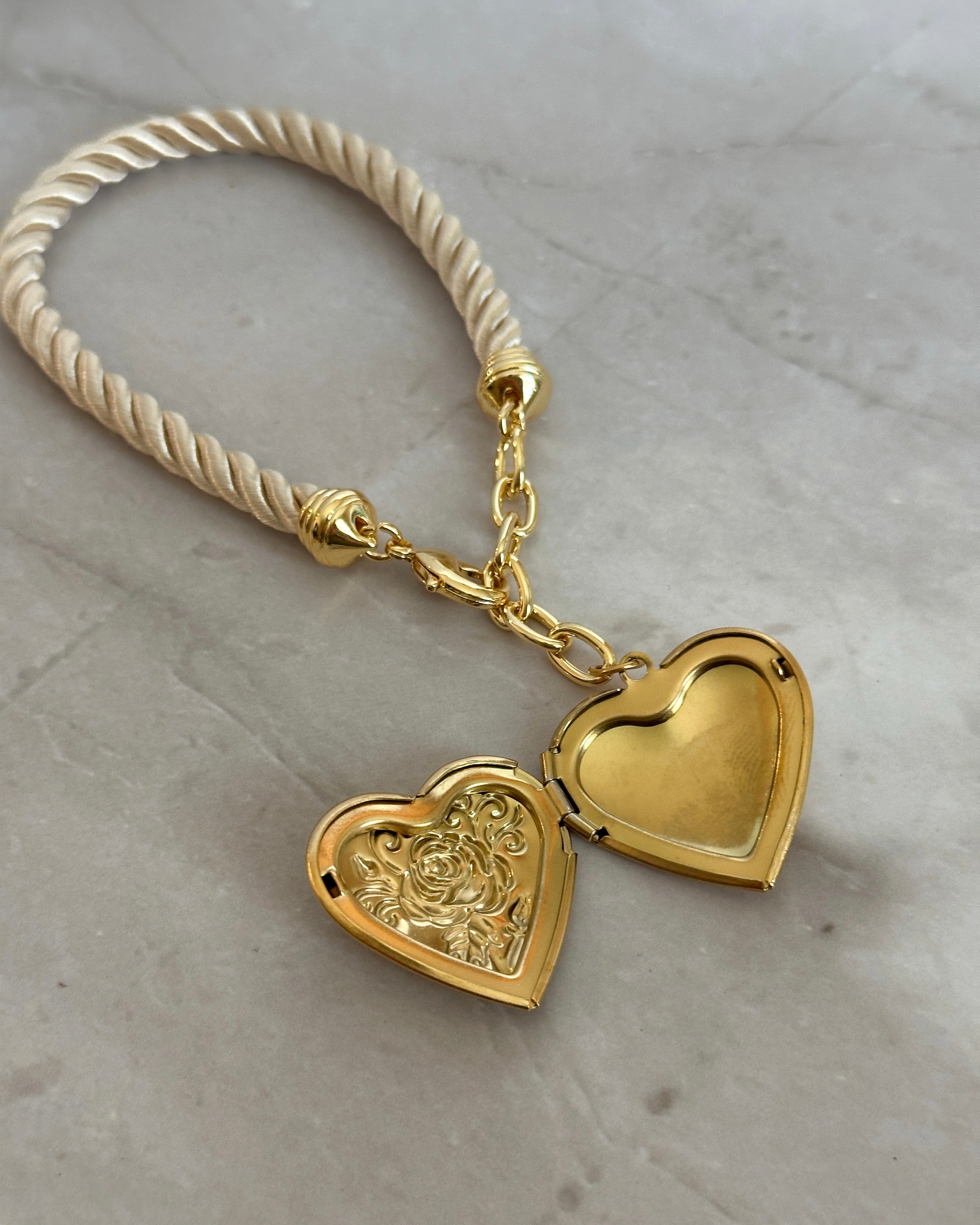Heart Locket Bag Charm