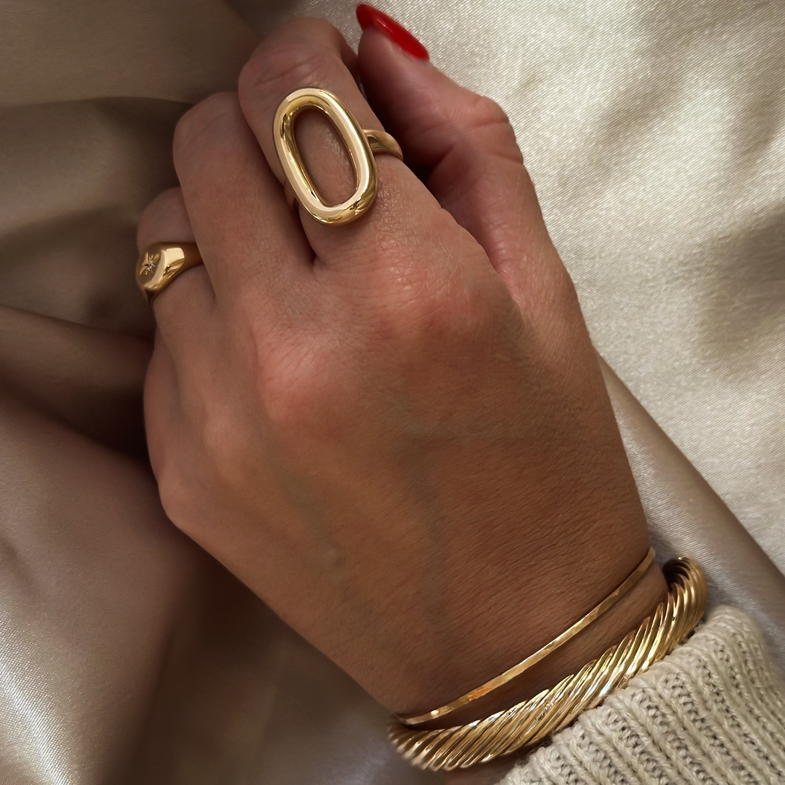 Oval Statement Ring
