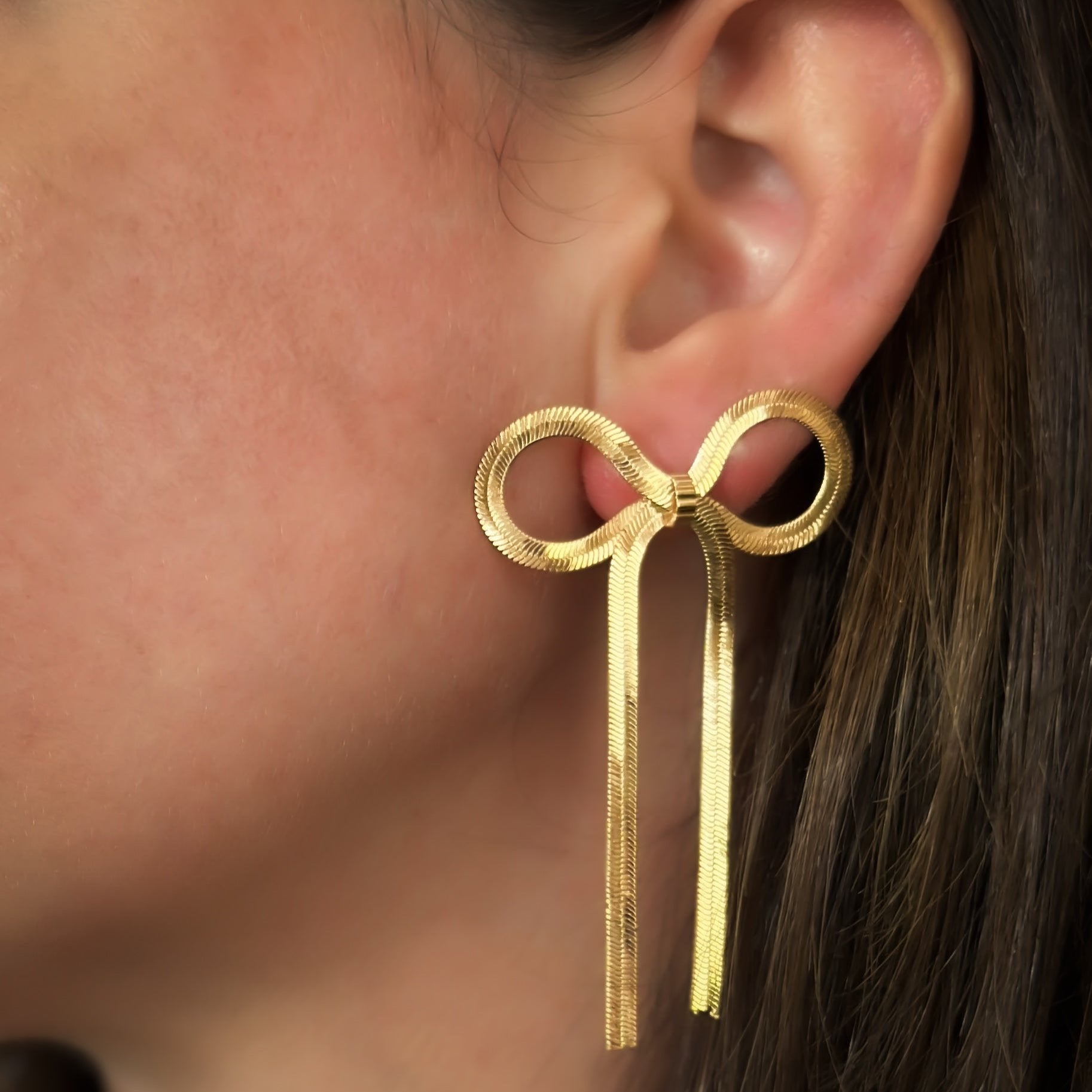 Bow Tie Statement Earrings