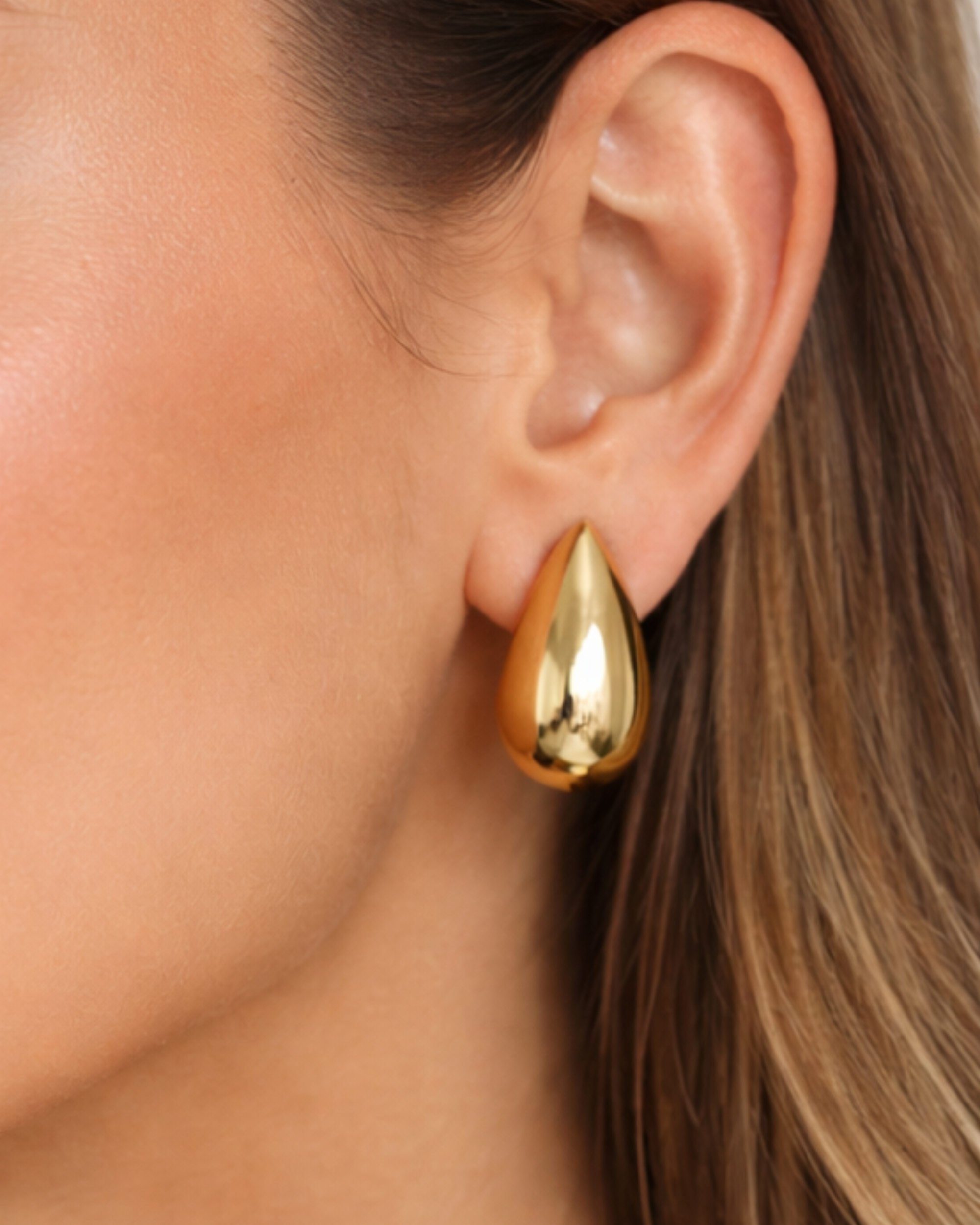 Teardrop Dome Earrings