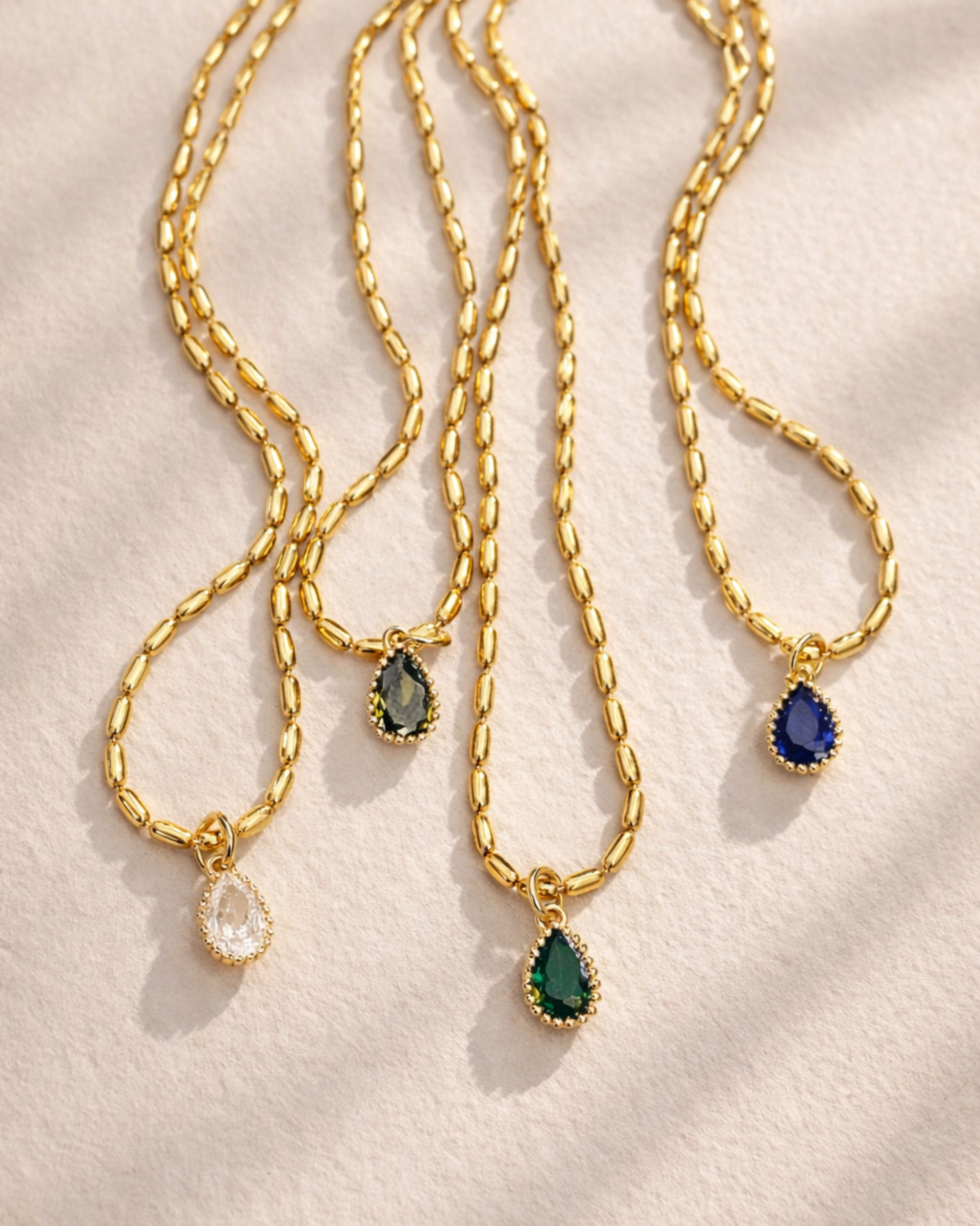 Beaded Birthstone Necklace