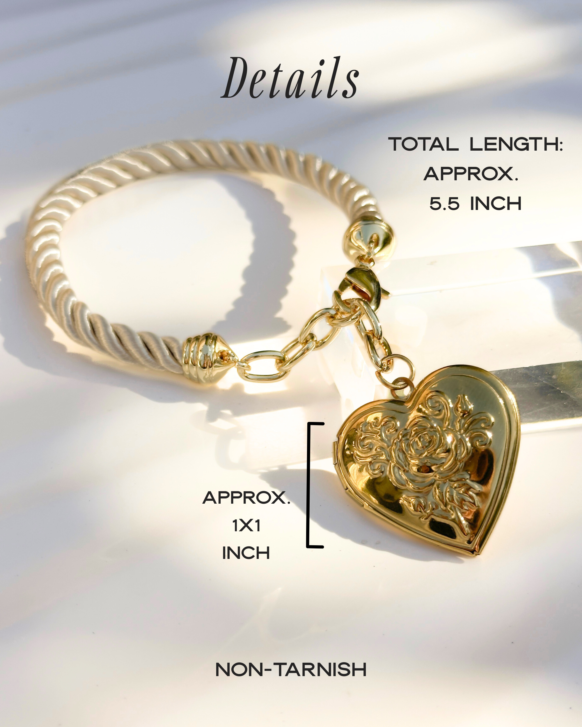 Heart Locket Bag Charm
