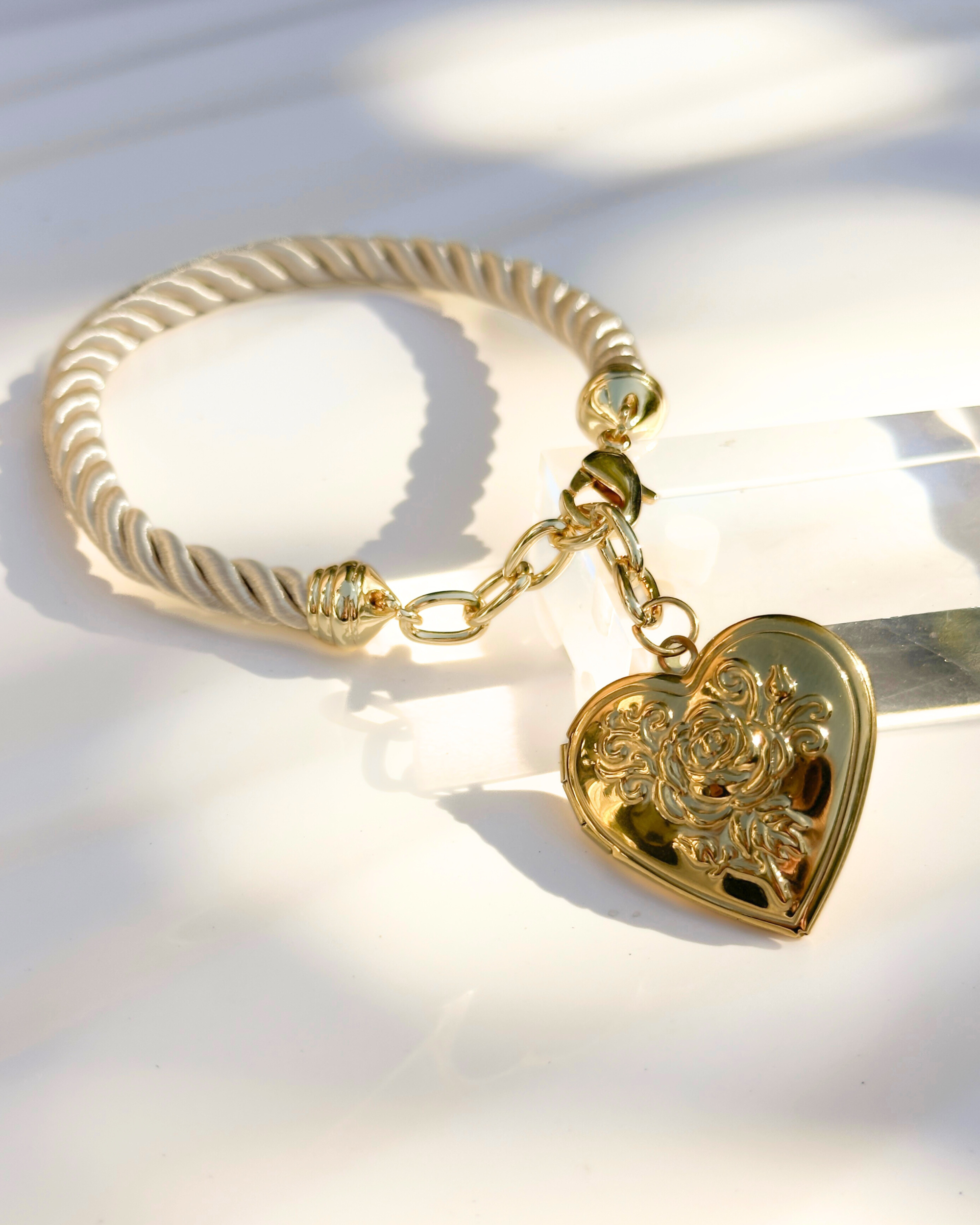 Heart Locket Bag Charm