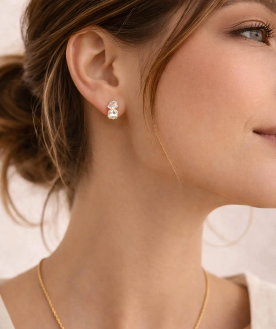 Toi Et Moi Gem Studs