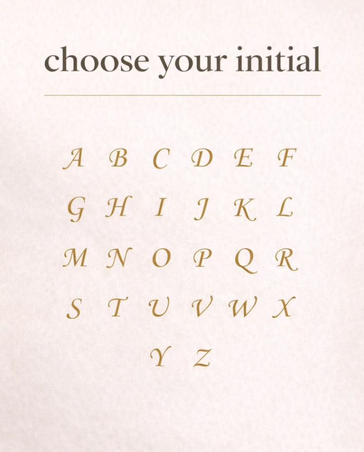 Oval Initial Pendant Necklace GF