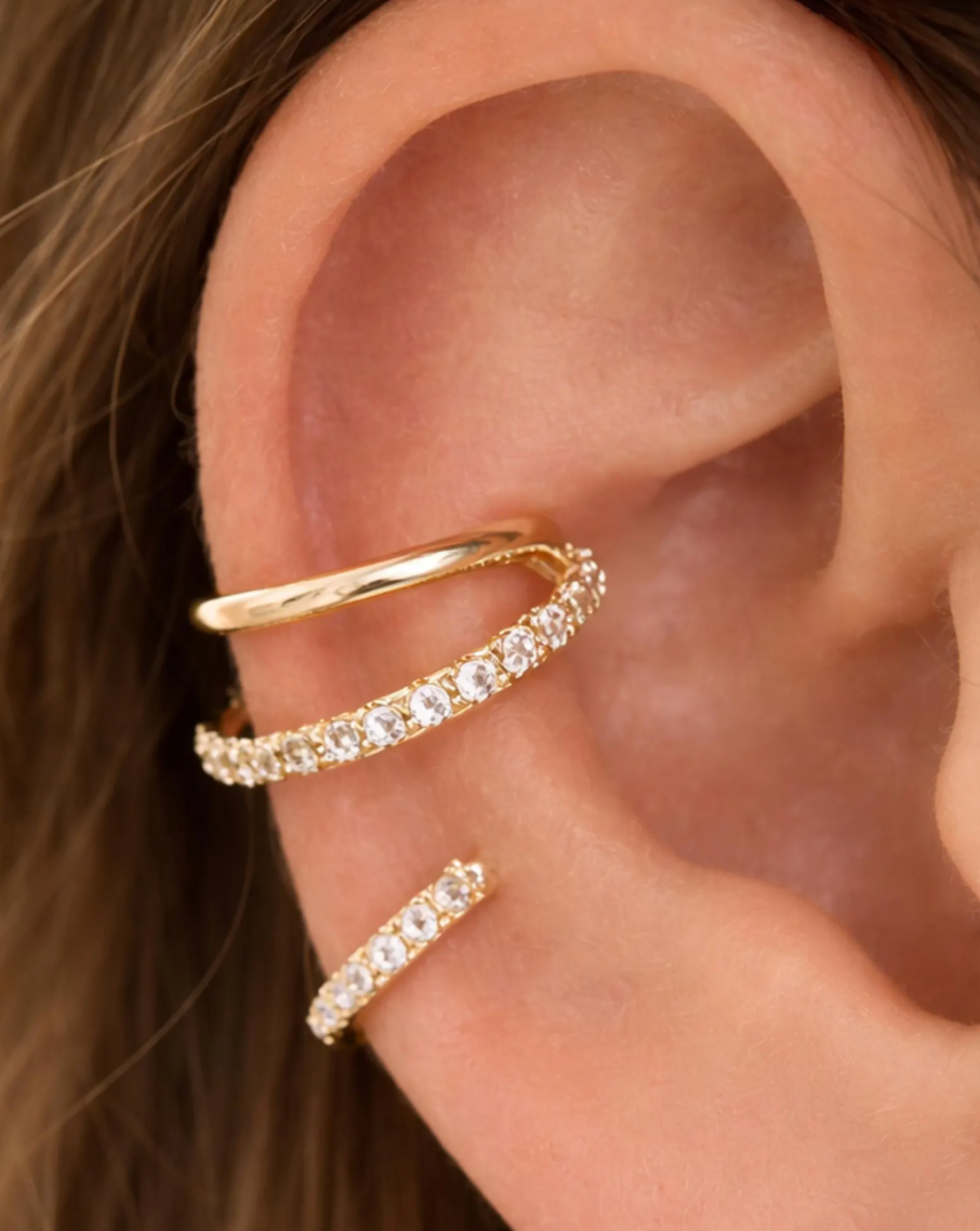 Double Layered Gold Ear Cuff (No Piercing Needed)