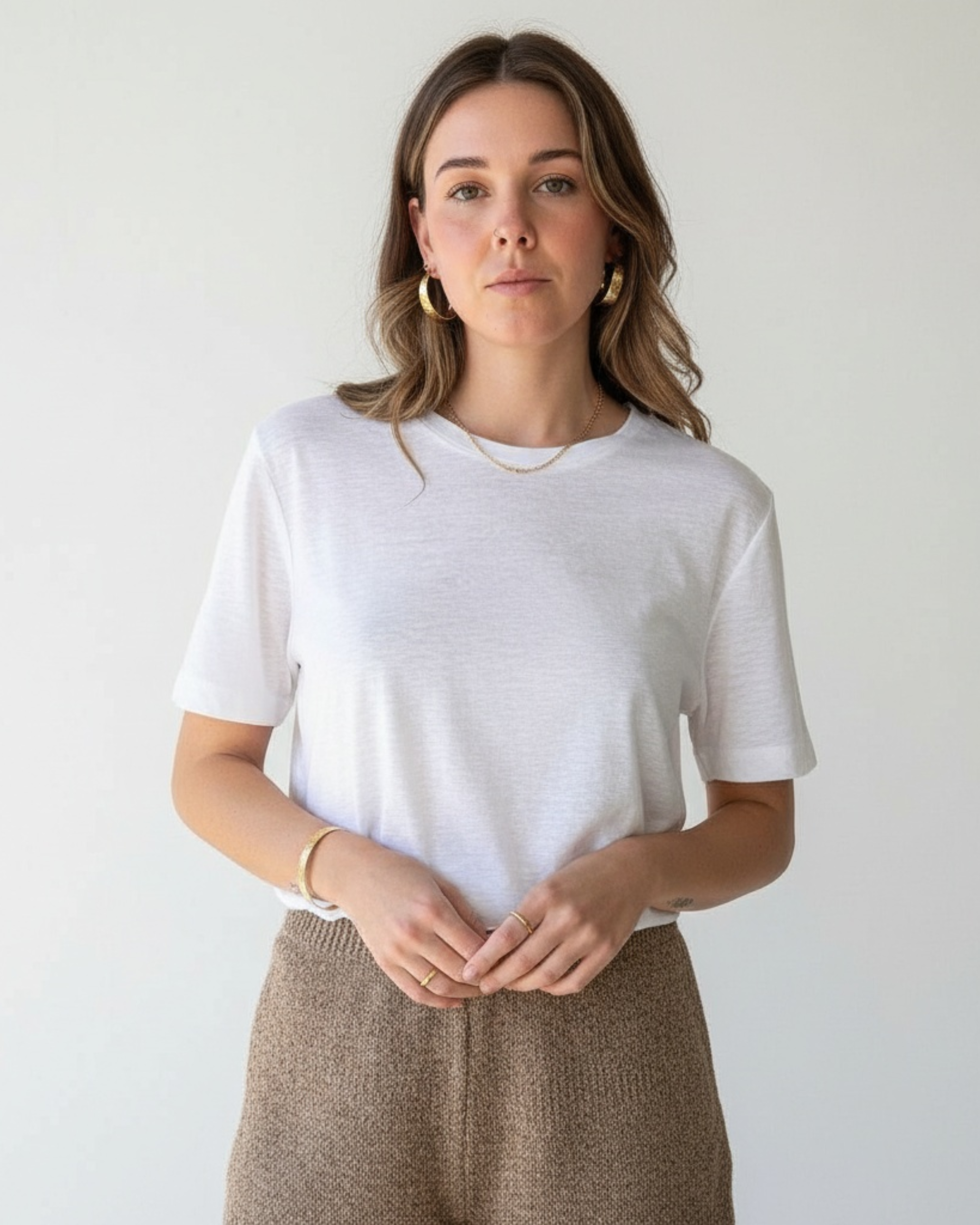 Hammered Statement Hoops