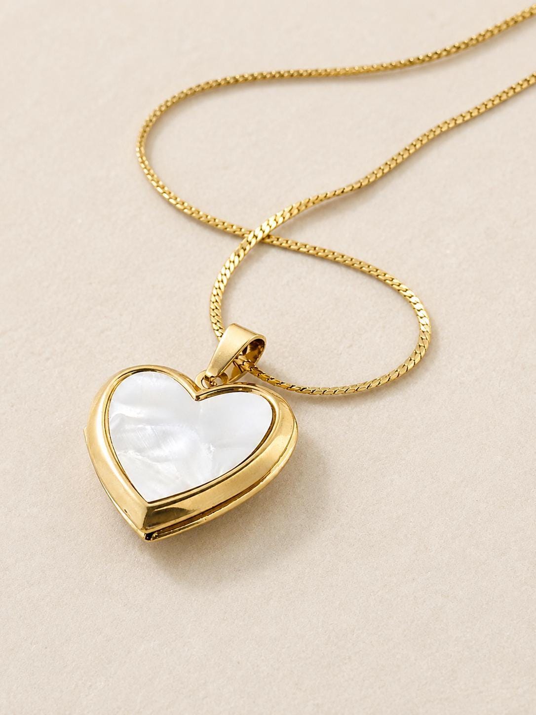 Photo Locket Necklace Memorial Jewelry Heart Pendant Pearl Finish Gold Design Custom Picture Inside Personalized Remembrance Gift Sympathy Present Bereavement Keepsake Memory Jewelry Loved One Memorial Honoring Memories Celebration Life