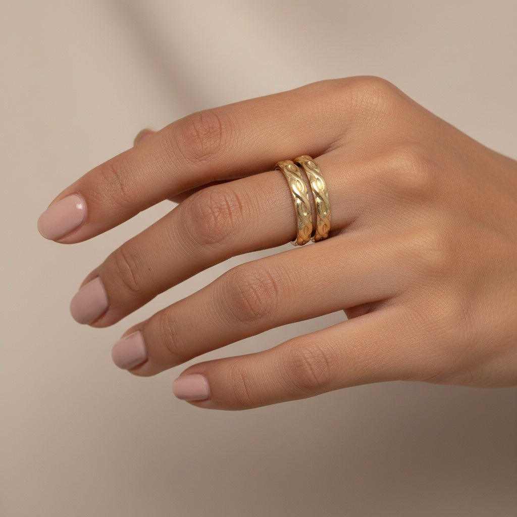 Infinity Double Band Wrap Ring GF