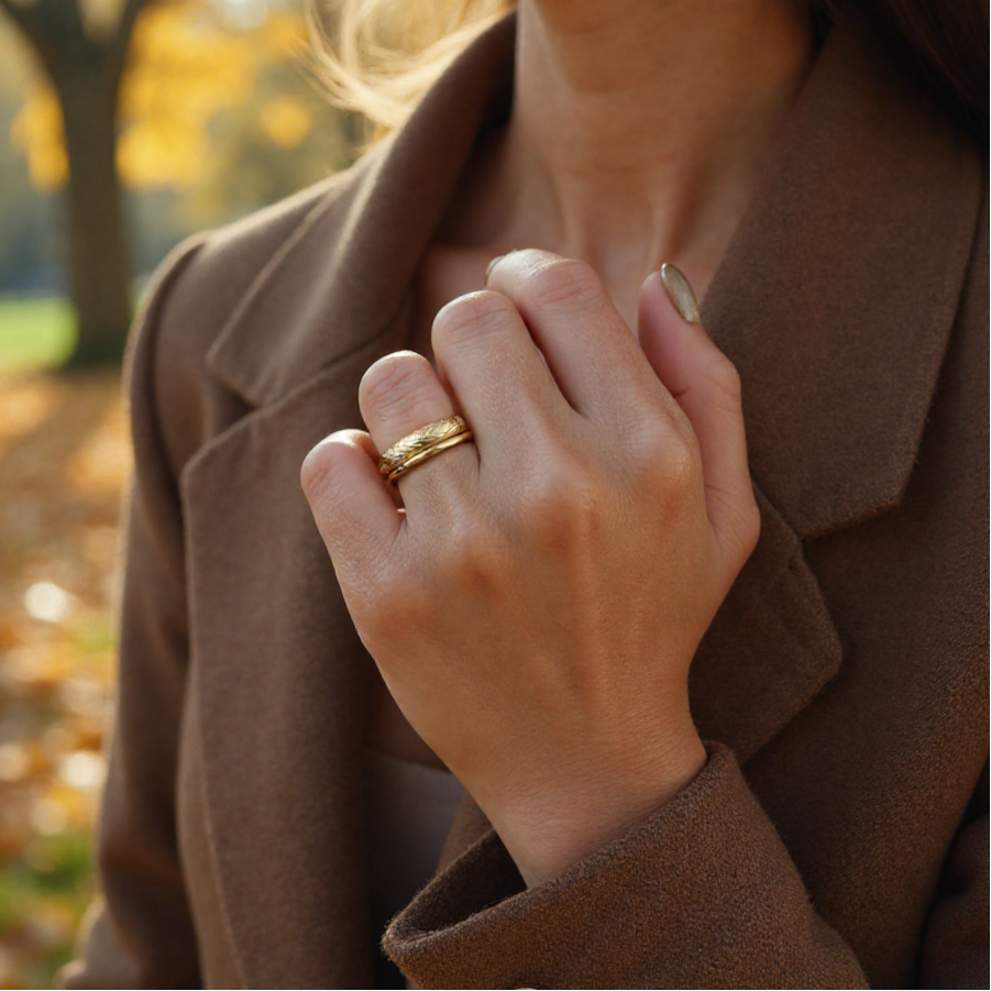 Floral Ring Set GF