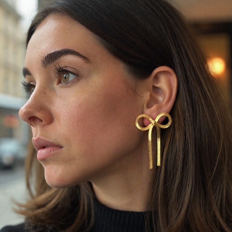Bow Tie Statement Earrings