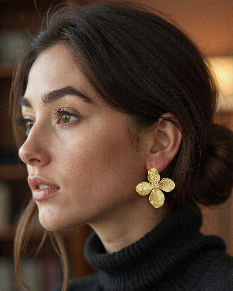 Iris Statement Earrings