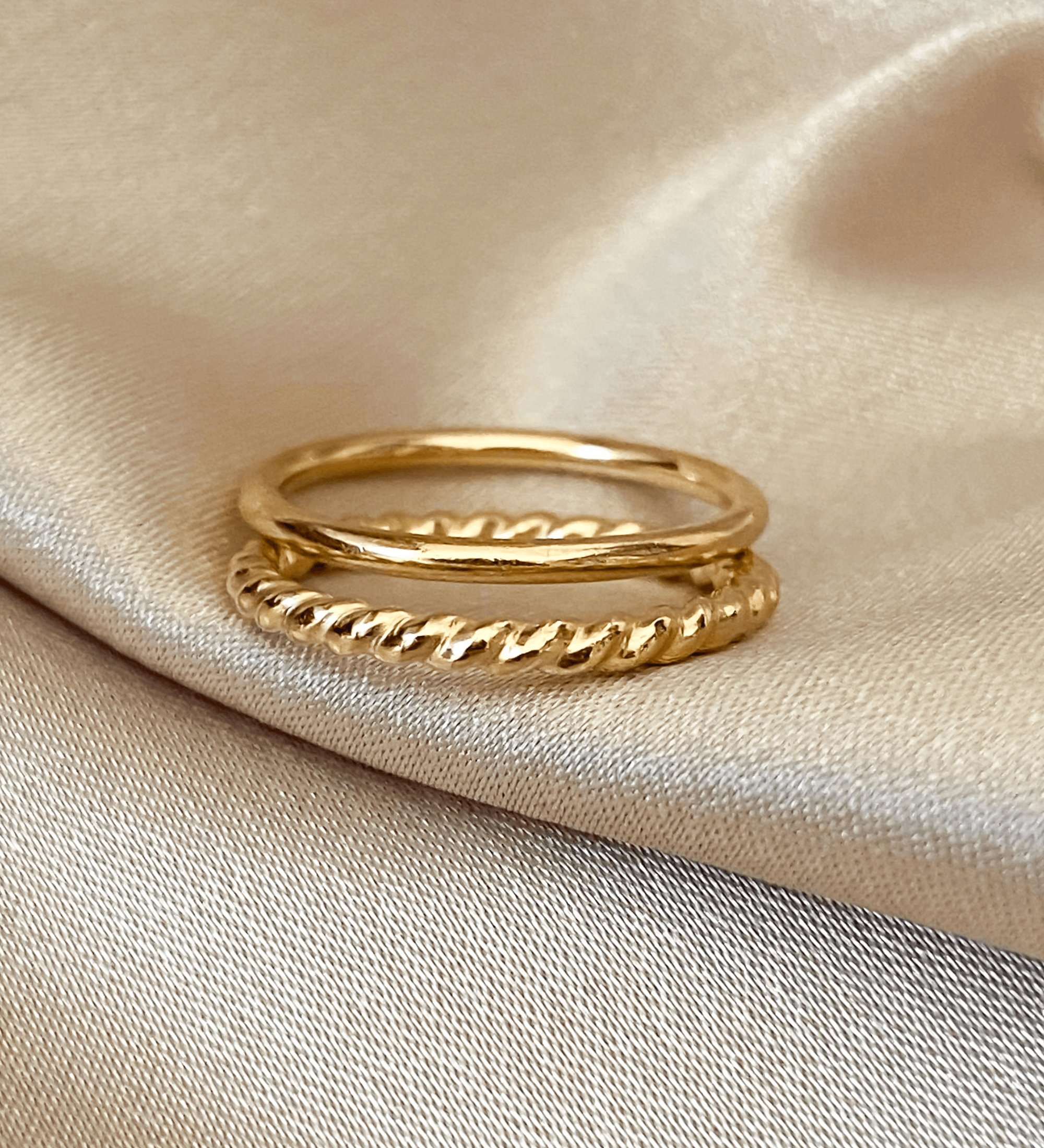 Bold Stackers Ring Set GF