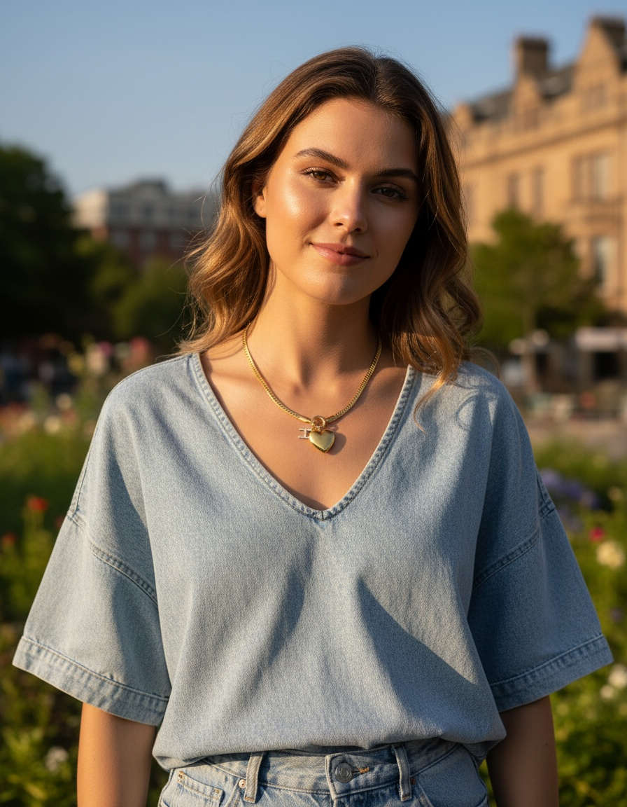 Initial Heart Locket Charm Necklace