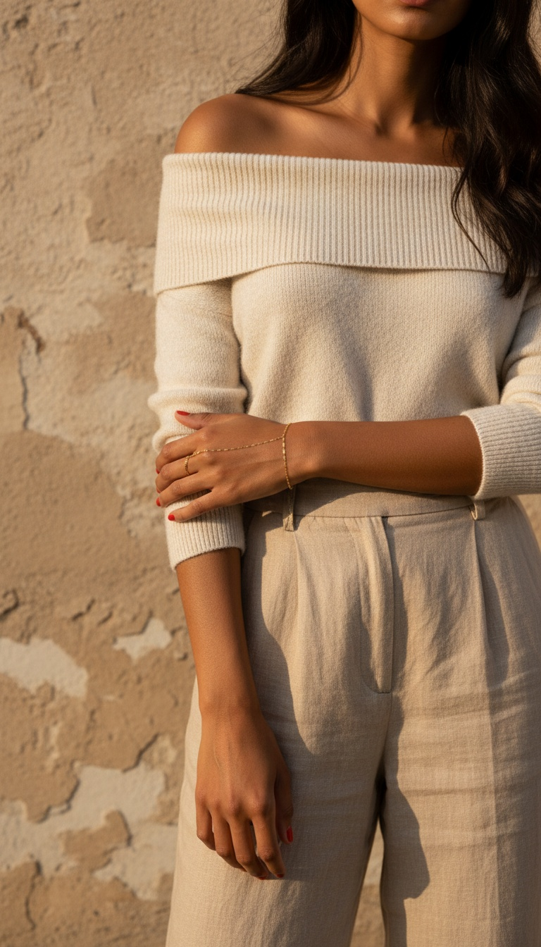 Faceted Edge Gold Hand-Chain
