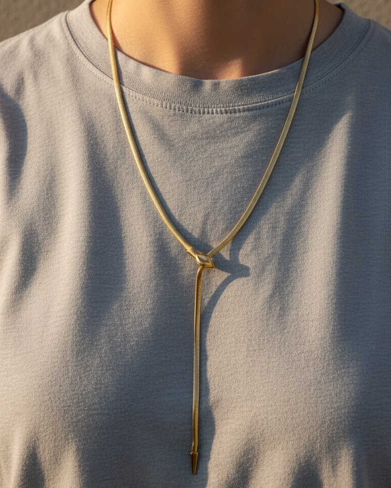 Serpentina Lariat Necklace