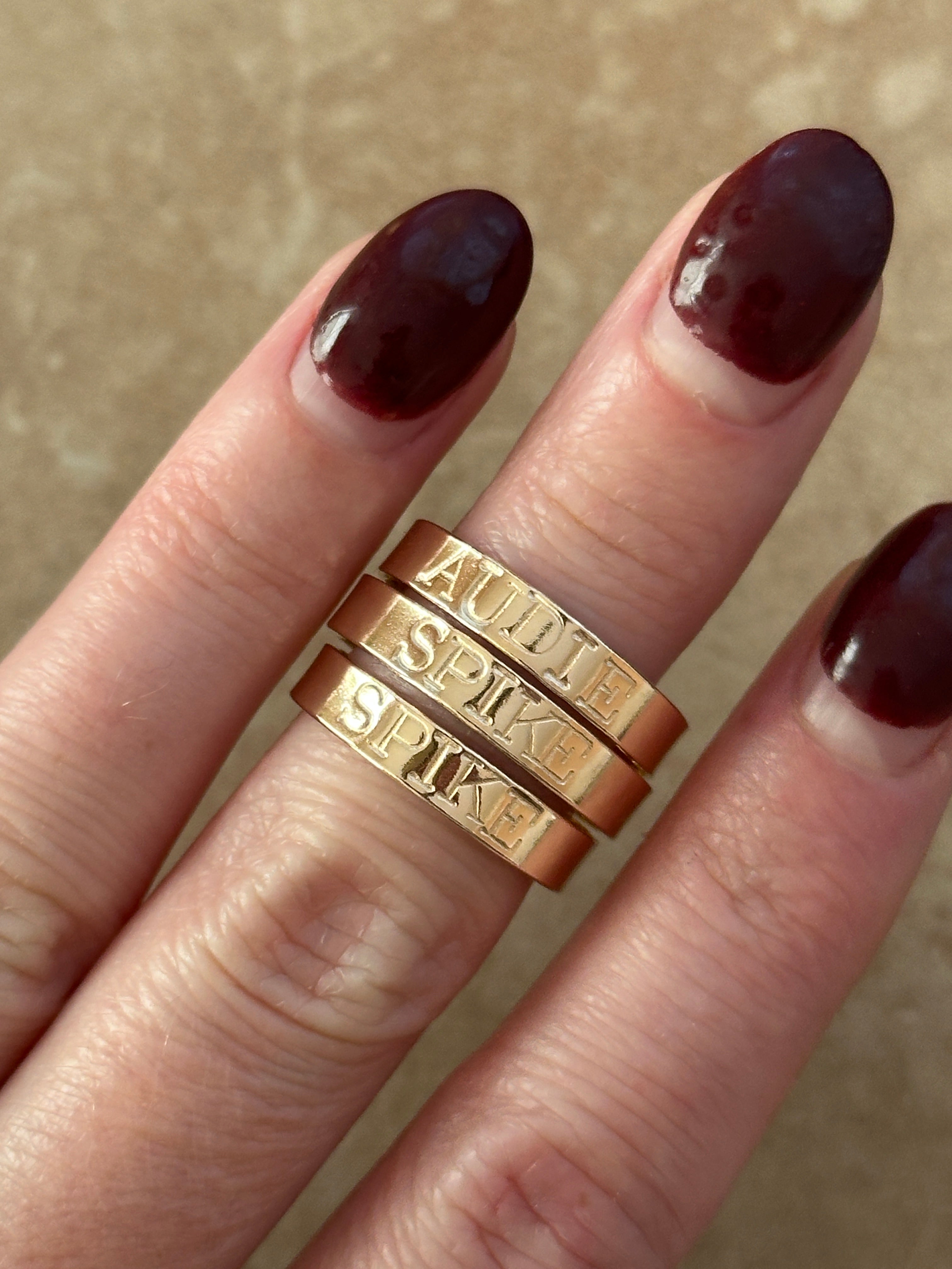 Custom Name Ring