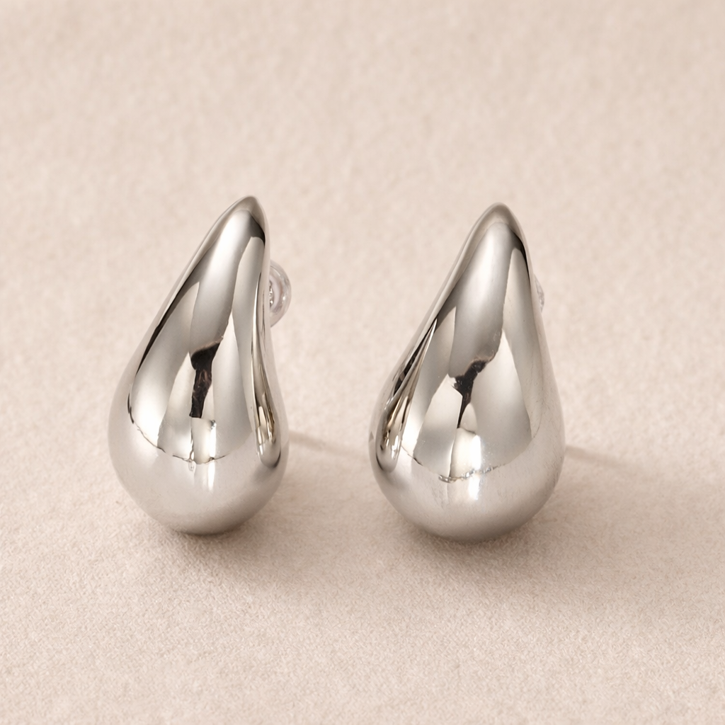 Teardrop Dome Earrings