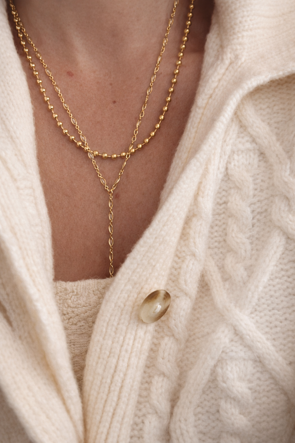 Marquise Lariat Necklace