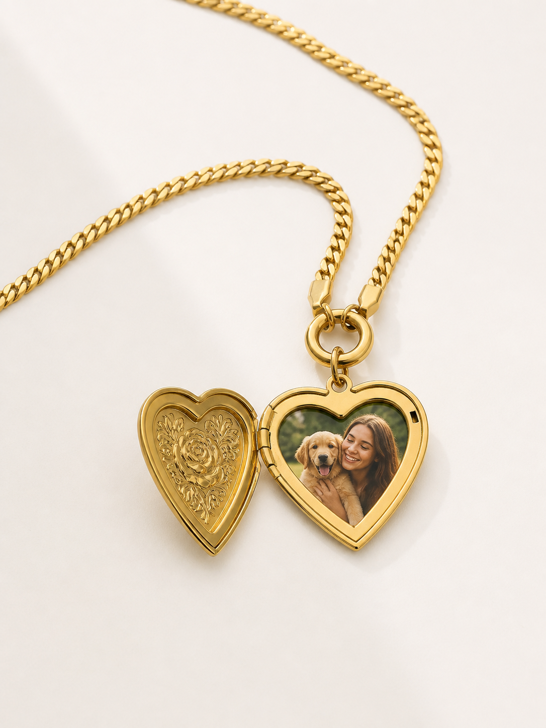 Love Vintage Heart Locket Necklace