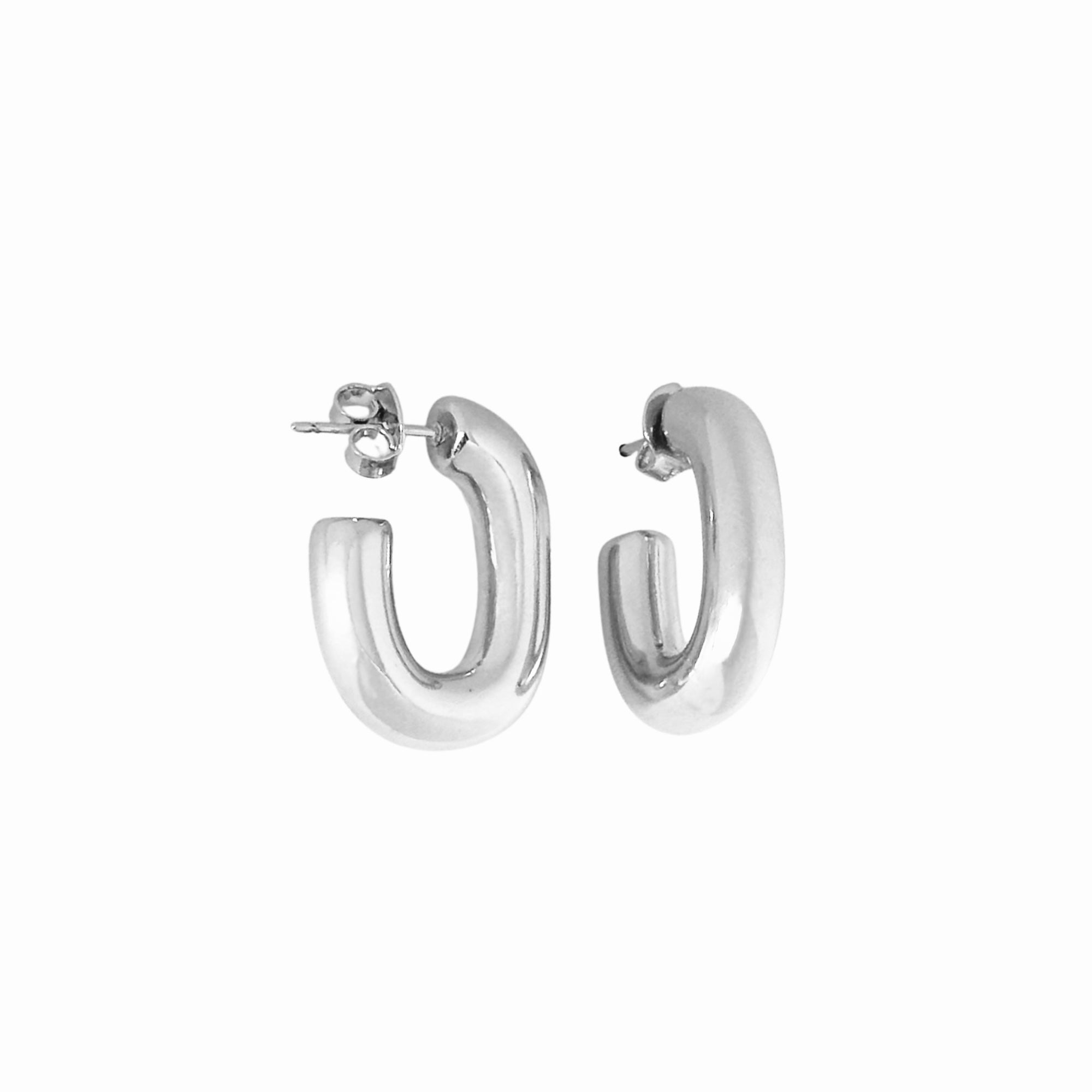 Oval Hoop Earrings