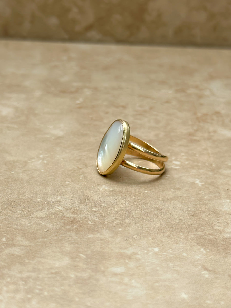 Mother of Pearl Ring – Rune and Light