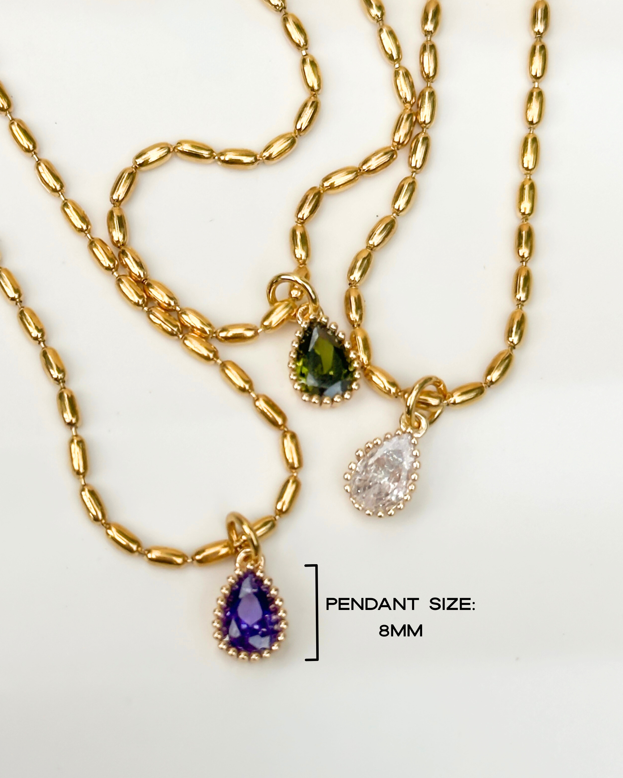 Beaded Birthstone Necklace