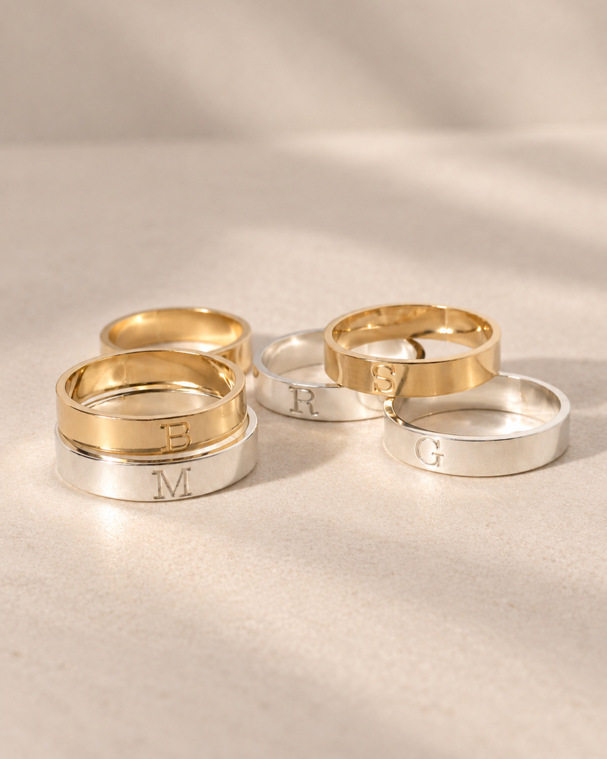 Initial Band Ring