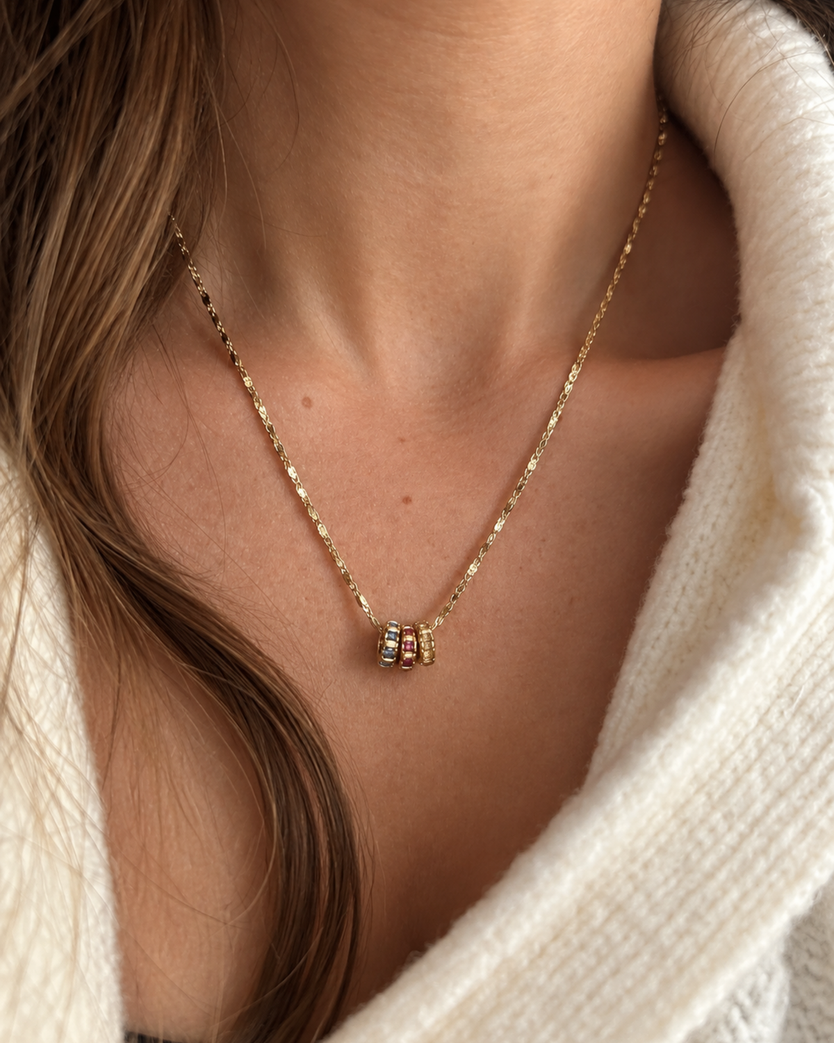 The Stacked Birthstone Necklace