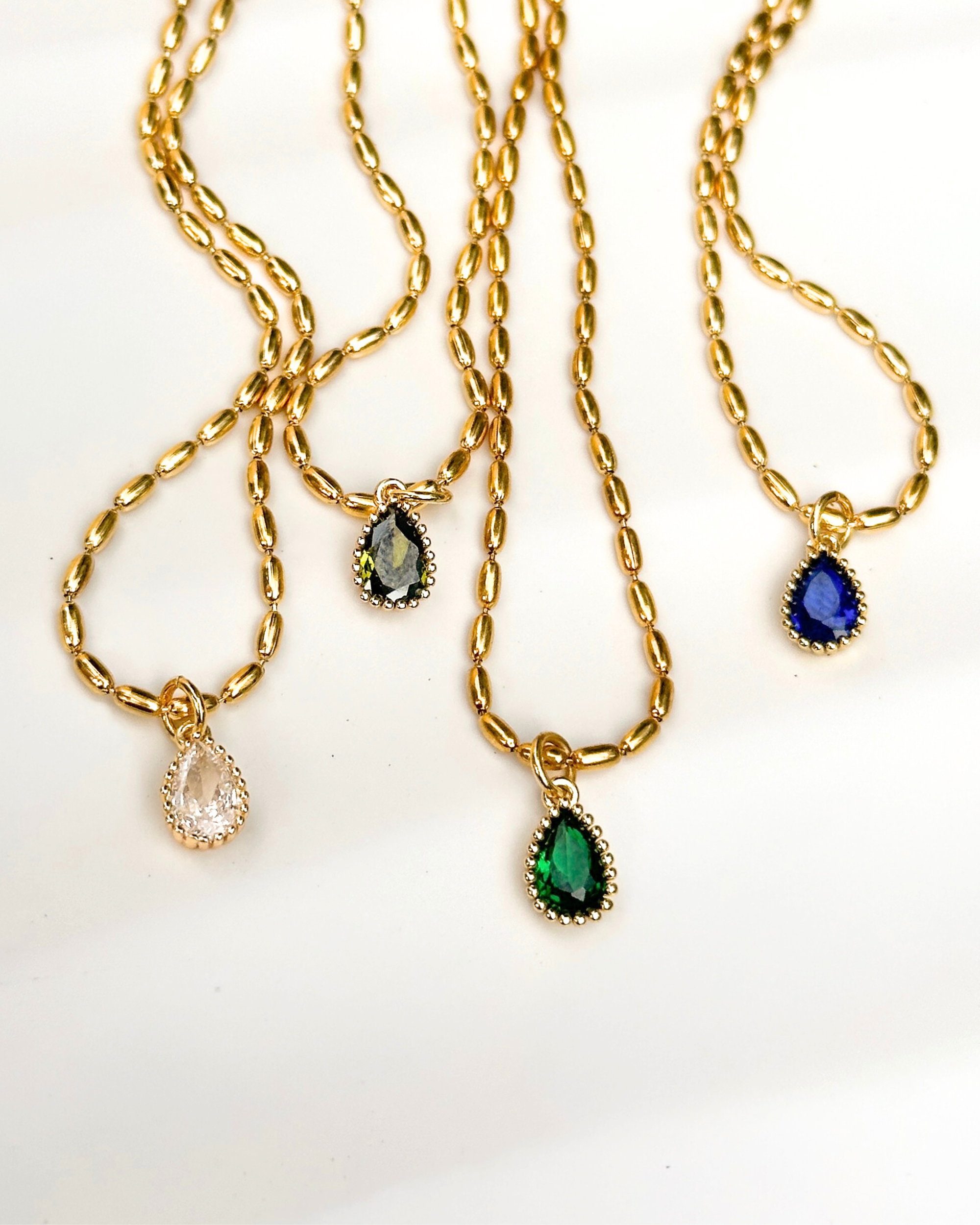 Beaded Birthstone Necklace