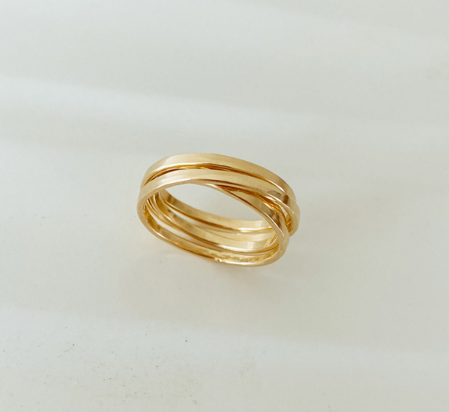Bold Crossover Ring GF
