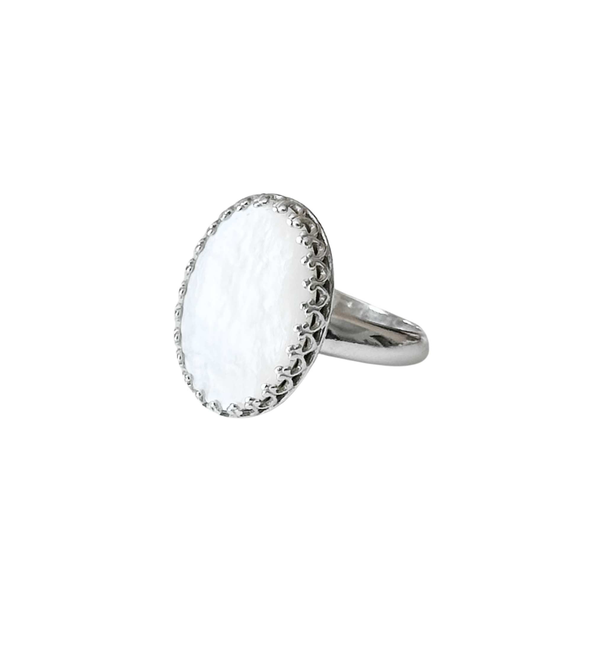 Mother of Pearl Ring - Sterling Silver